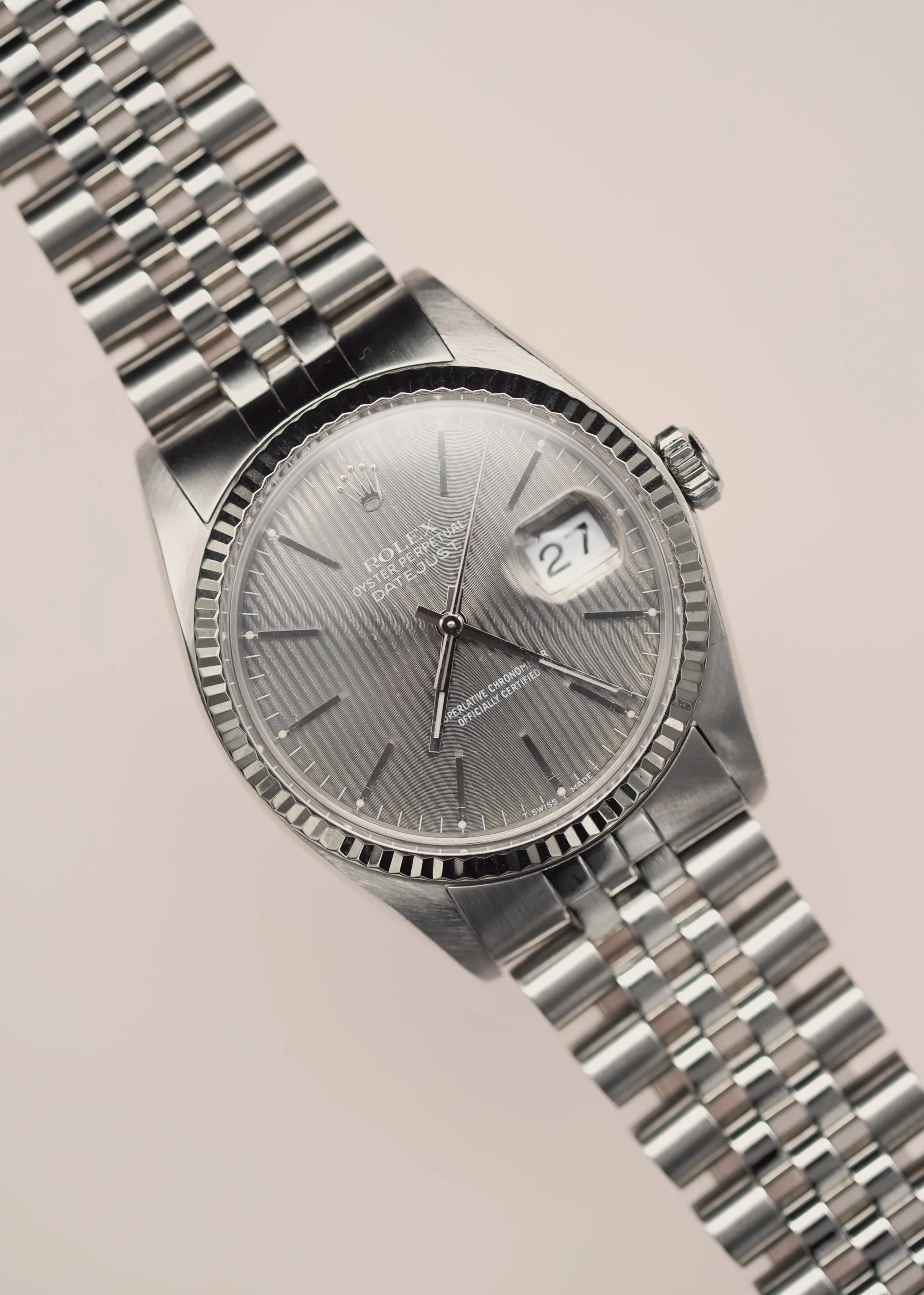 Rolex Datejust 16014 Grey Tapestry Dial - 1979