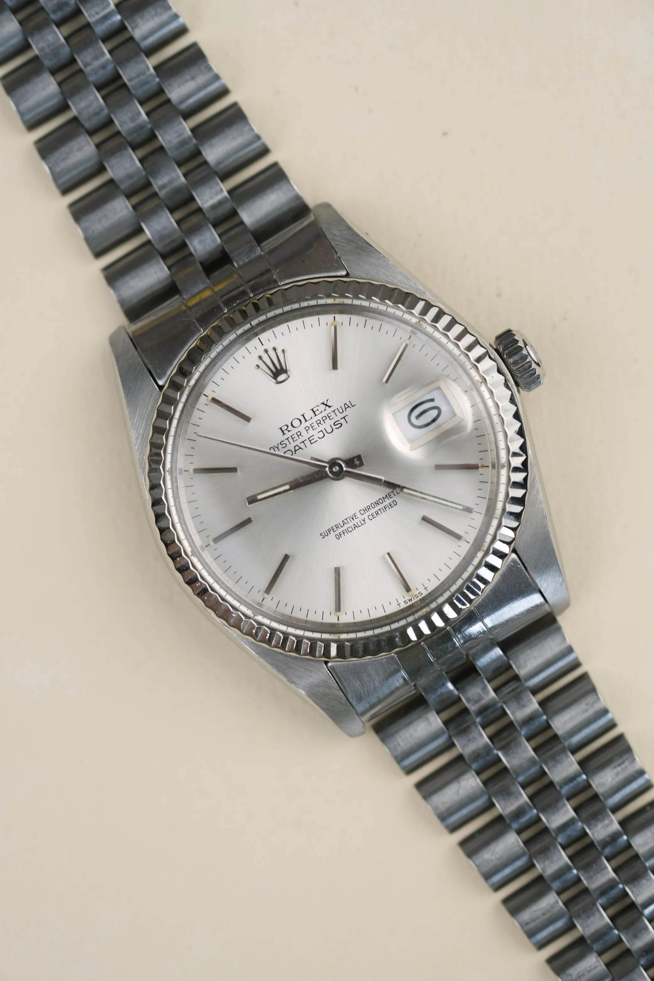 Rolex Datejust 16014 Light Cream Patina w/Papers - 1984