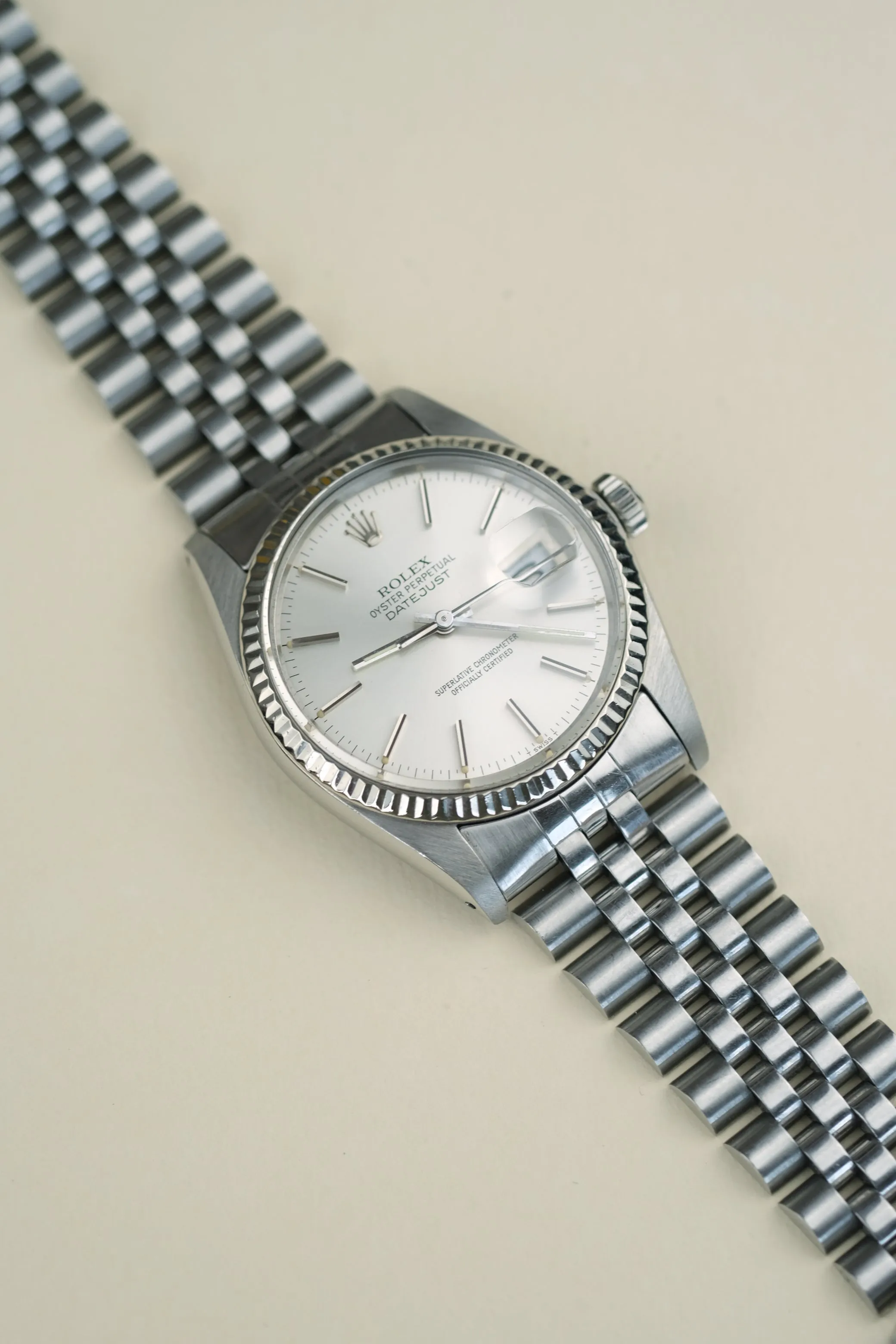 Rolex Datejust 16014 Light Cream Patina w/Papers - 1984