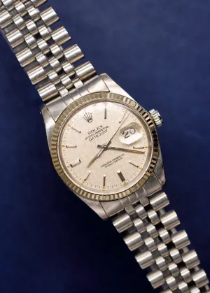 Rolex Datejust 16014 Linen Dial Orange Patina - 1982