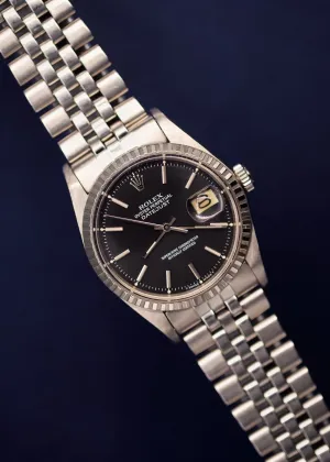 Rolex Datejust 1603 Matte Black Dial - 1962