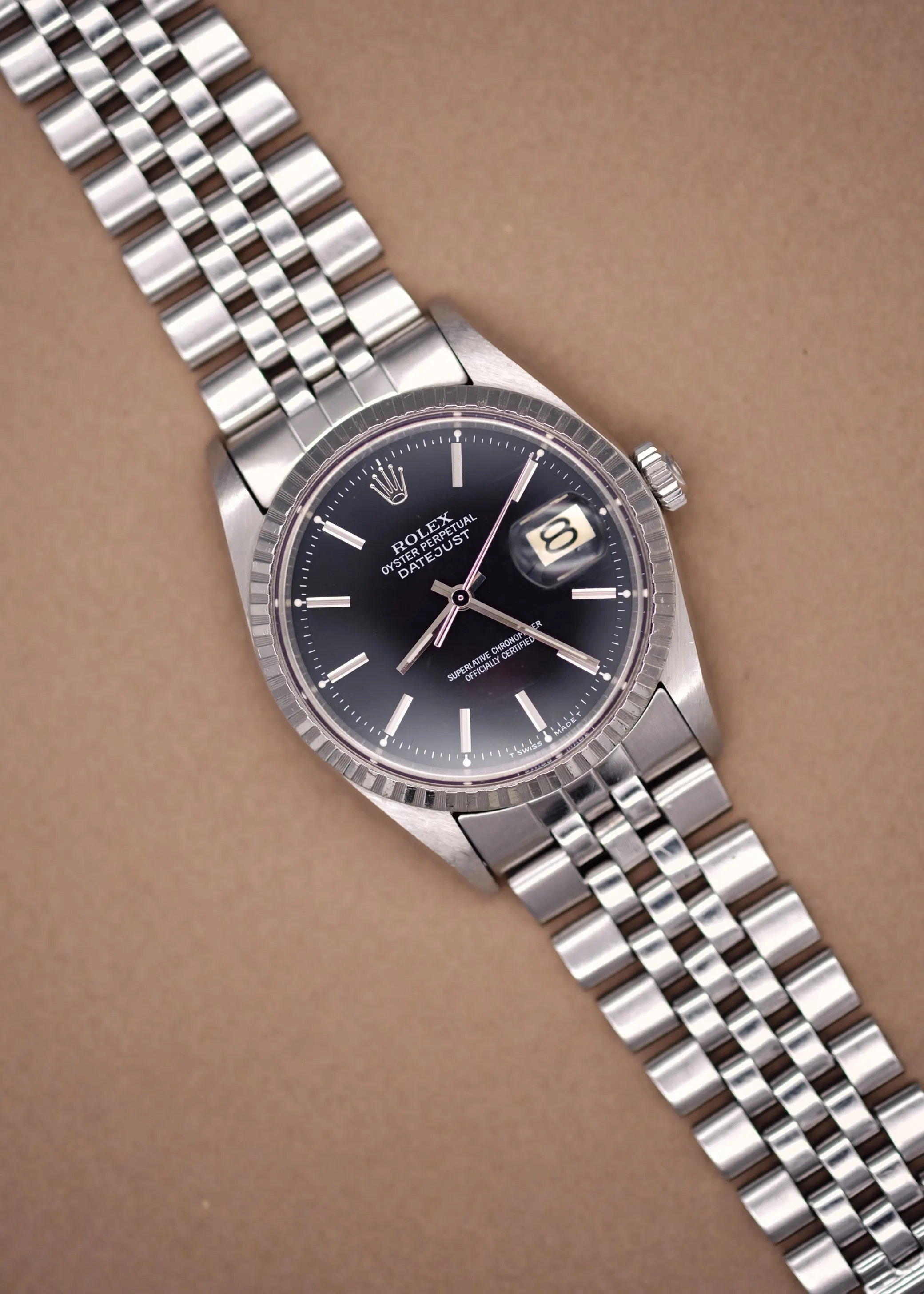 Rolex Datejust 1603 Matte Black Dial - 1962