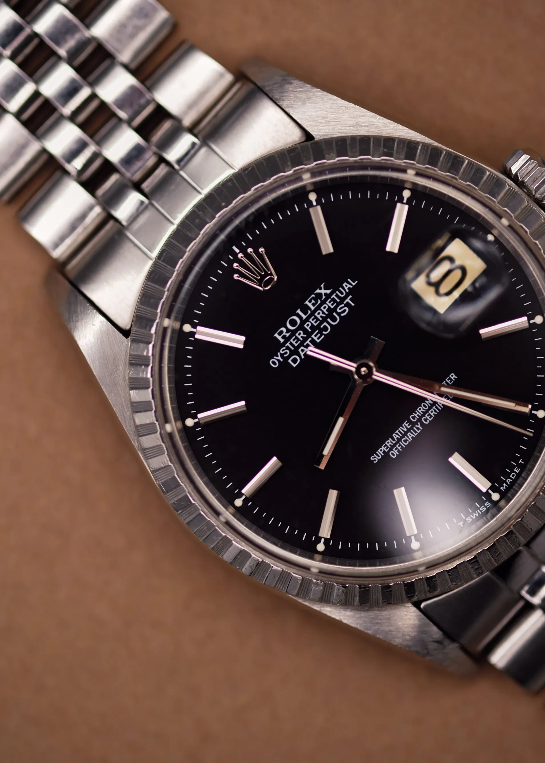 Rolex Datejust 1603 Matte Black Dial - 1962