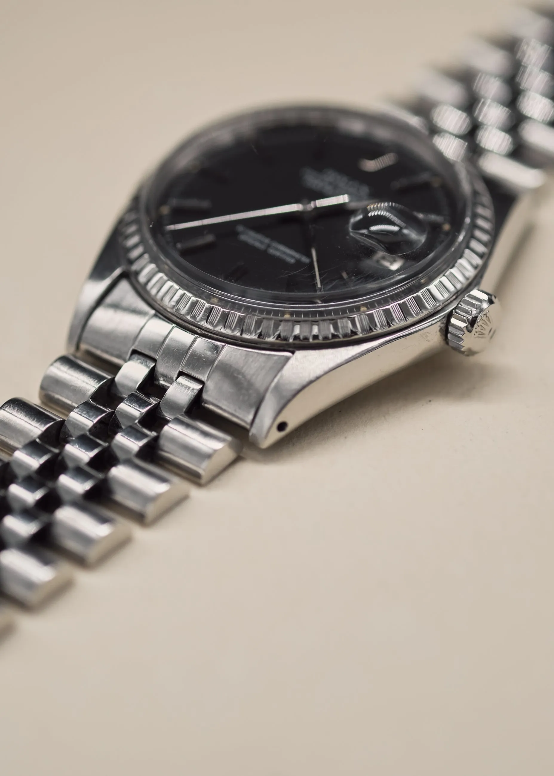 Rolex Datejust 1603 Matte Black Dial - 1970