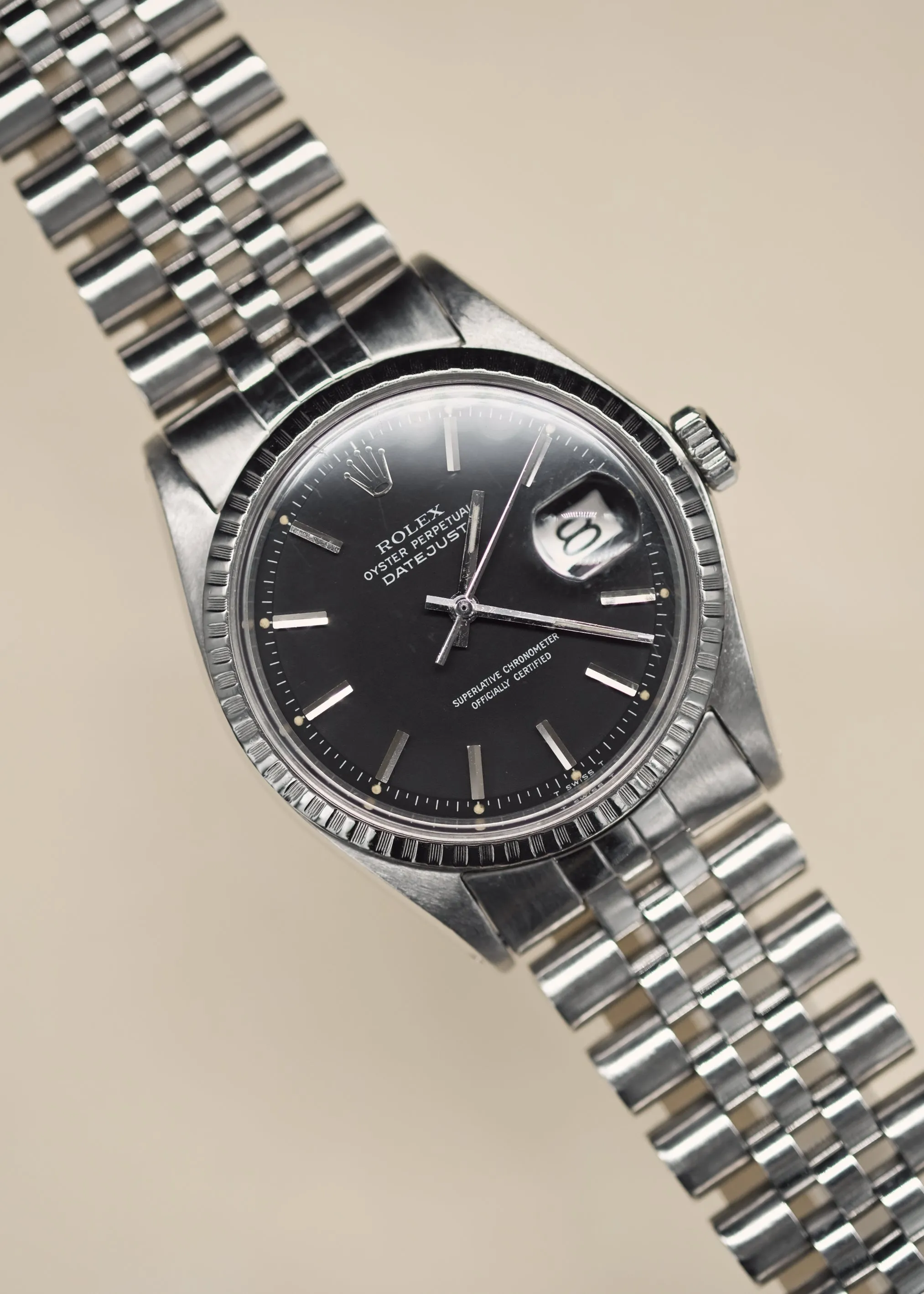 Rolex Datejust 1603 Matte Black Dial - 1970
