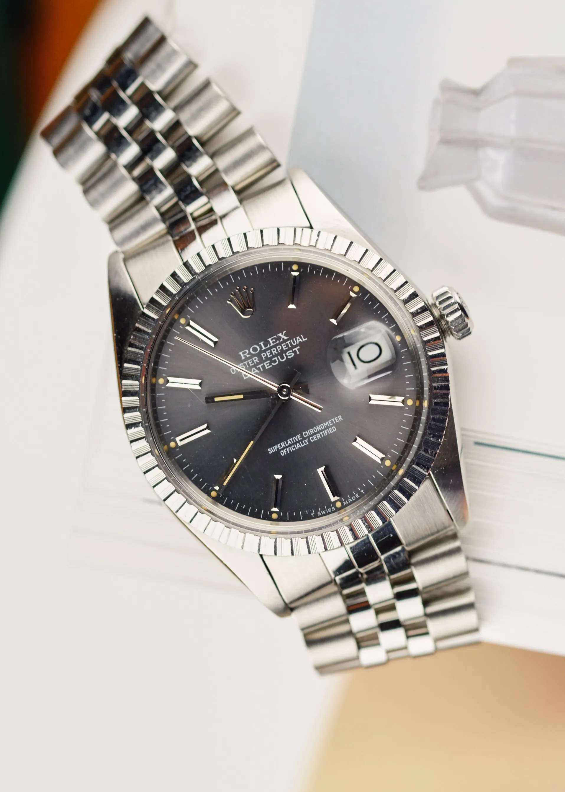 Rolex Datejust 16030 Grey Dial Unpolished - 1986