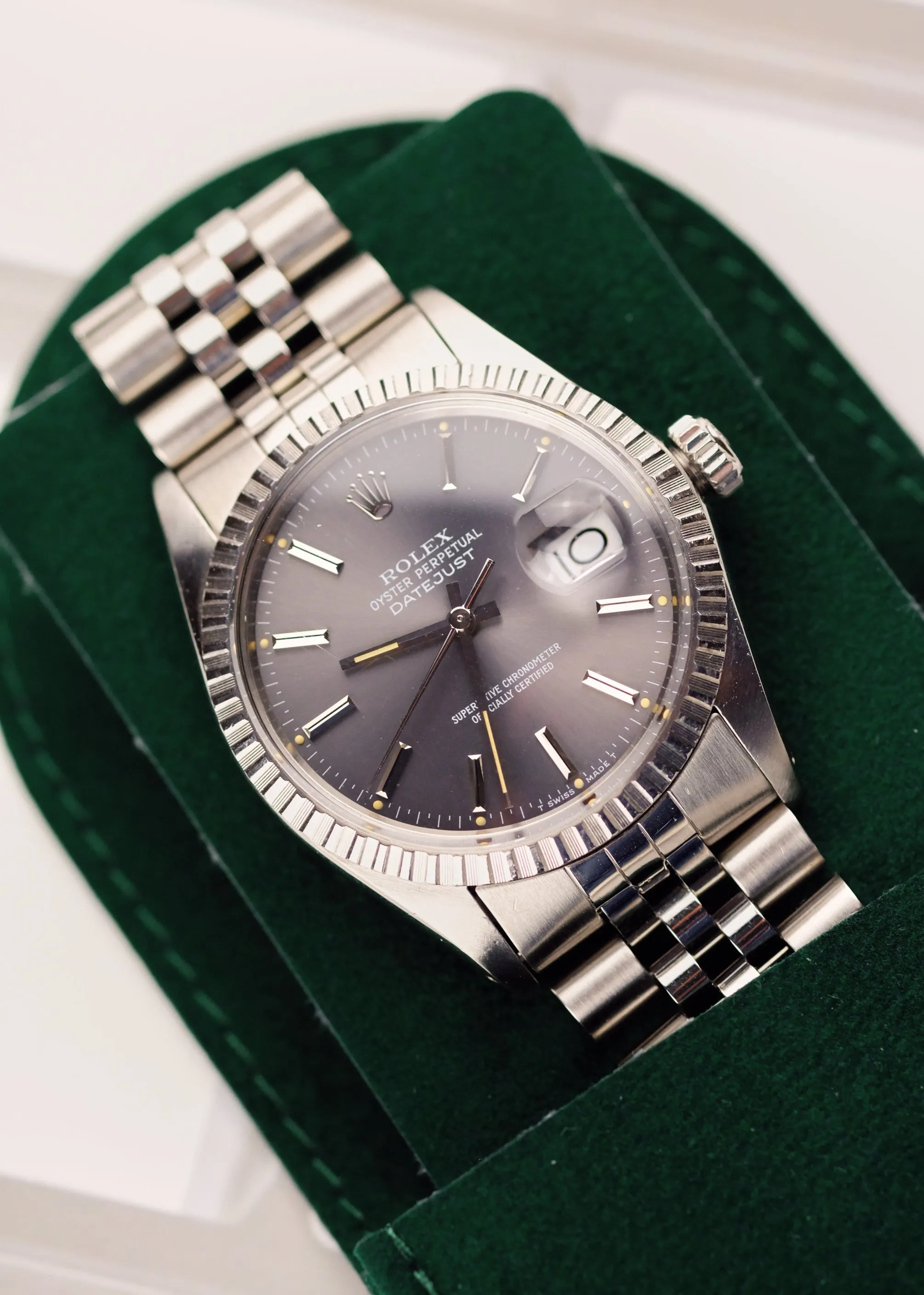 Rolex Datejust 16030 Grey Dial Unpolished - 1986