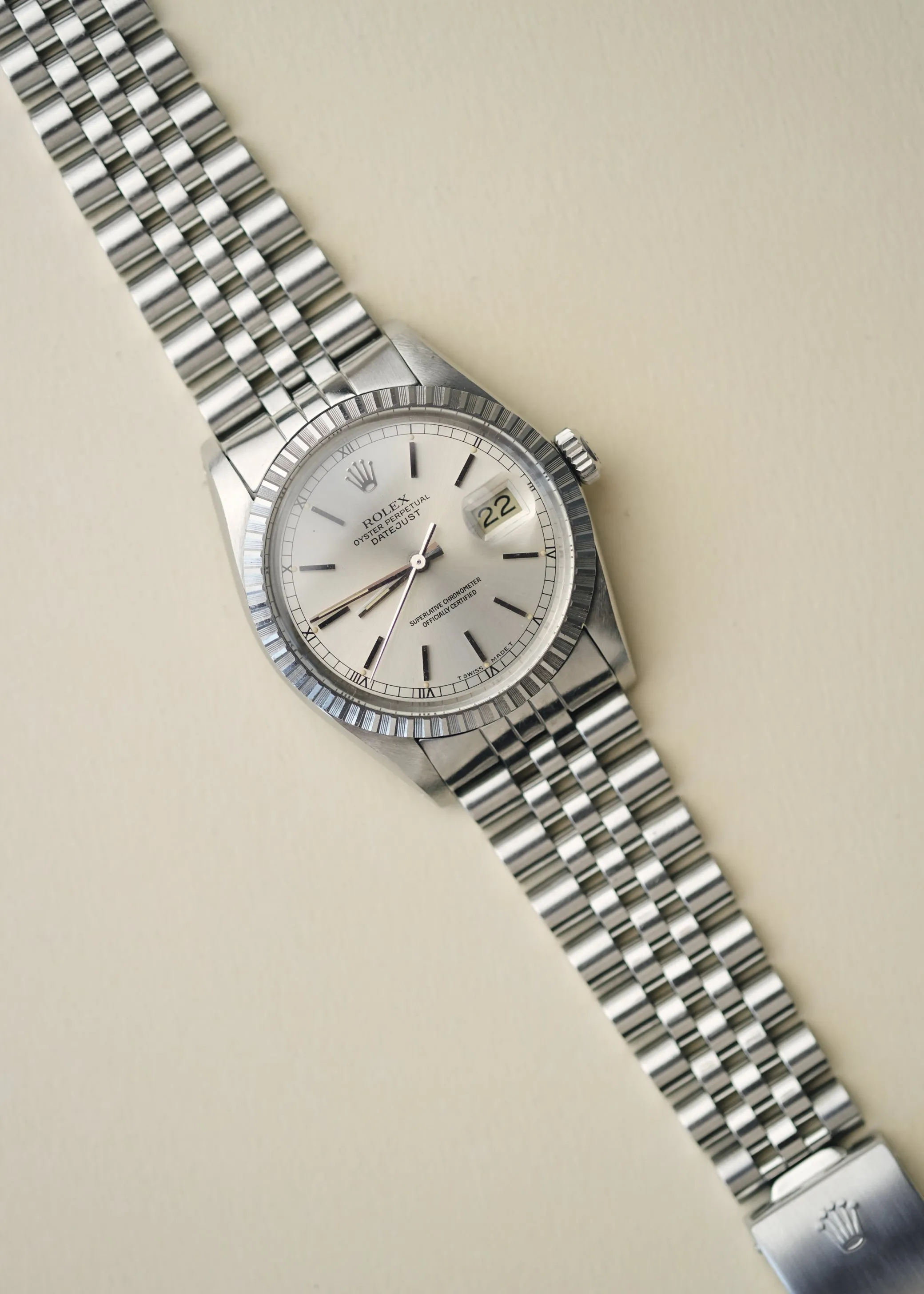 Rolex Datejust 16030 Silver Roman Dial - 1984