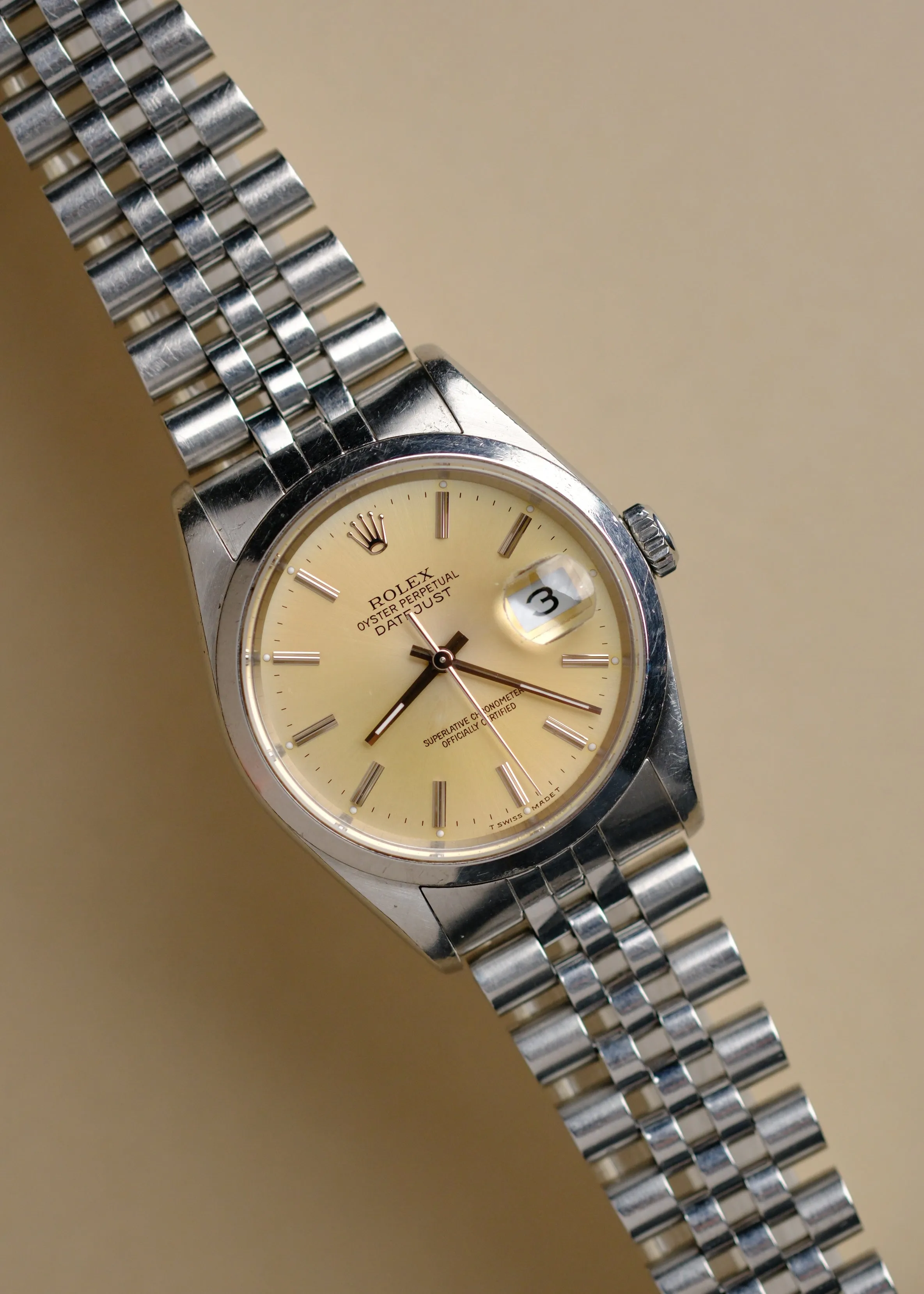 Rolex Datejust 16200 Sun-Kissed Dial w/RSC - 1990