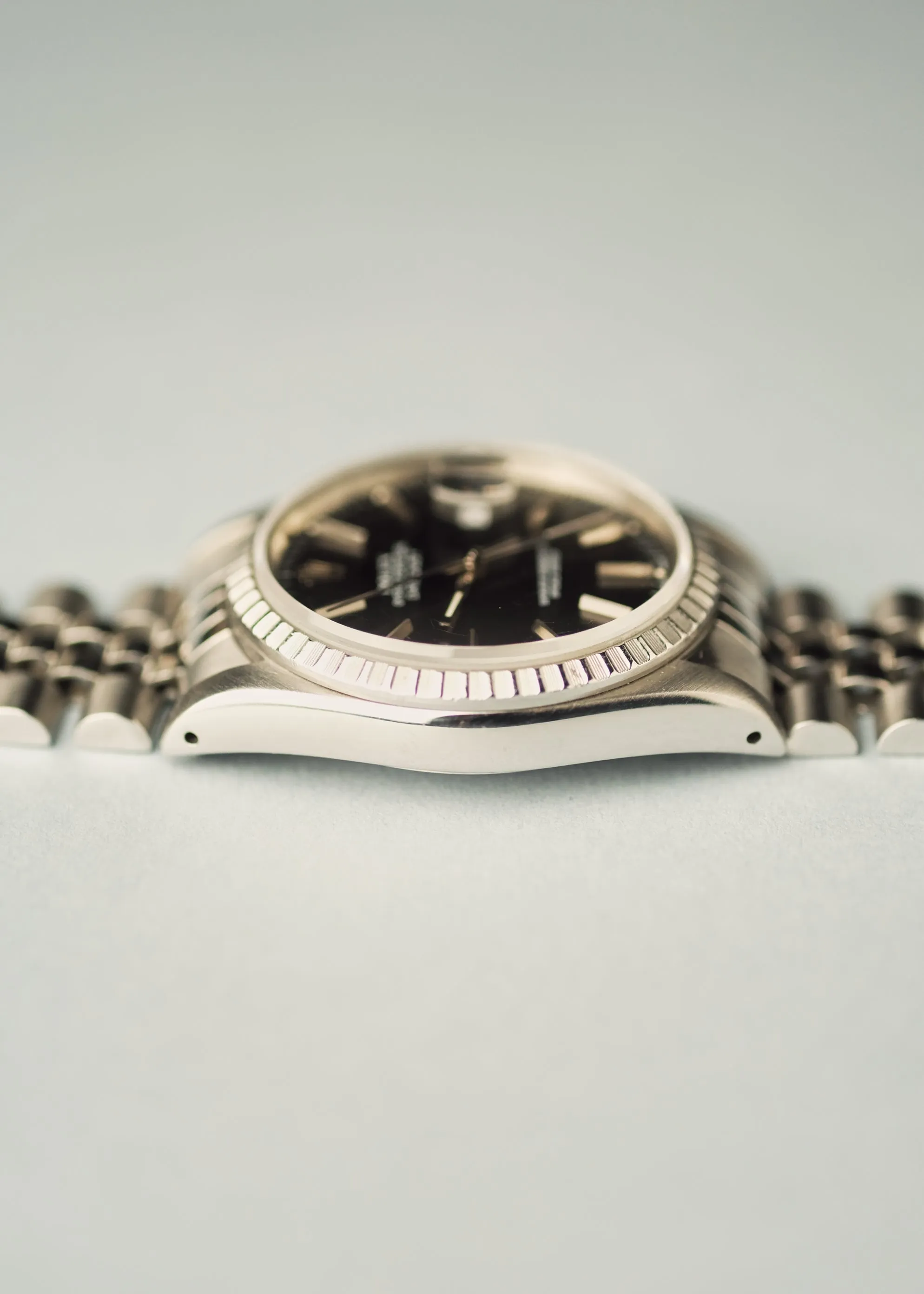 Rolex Datejust 16220 Black Sandy Dial w/Box - 1989
