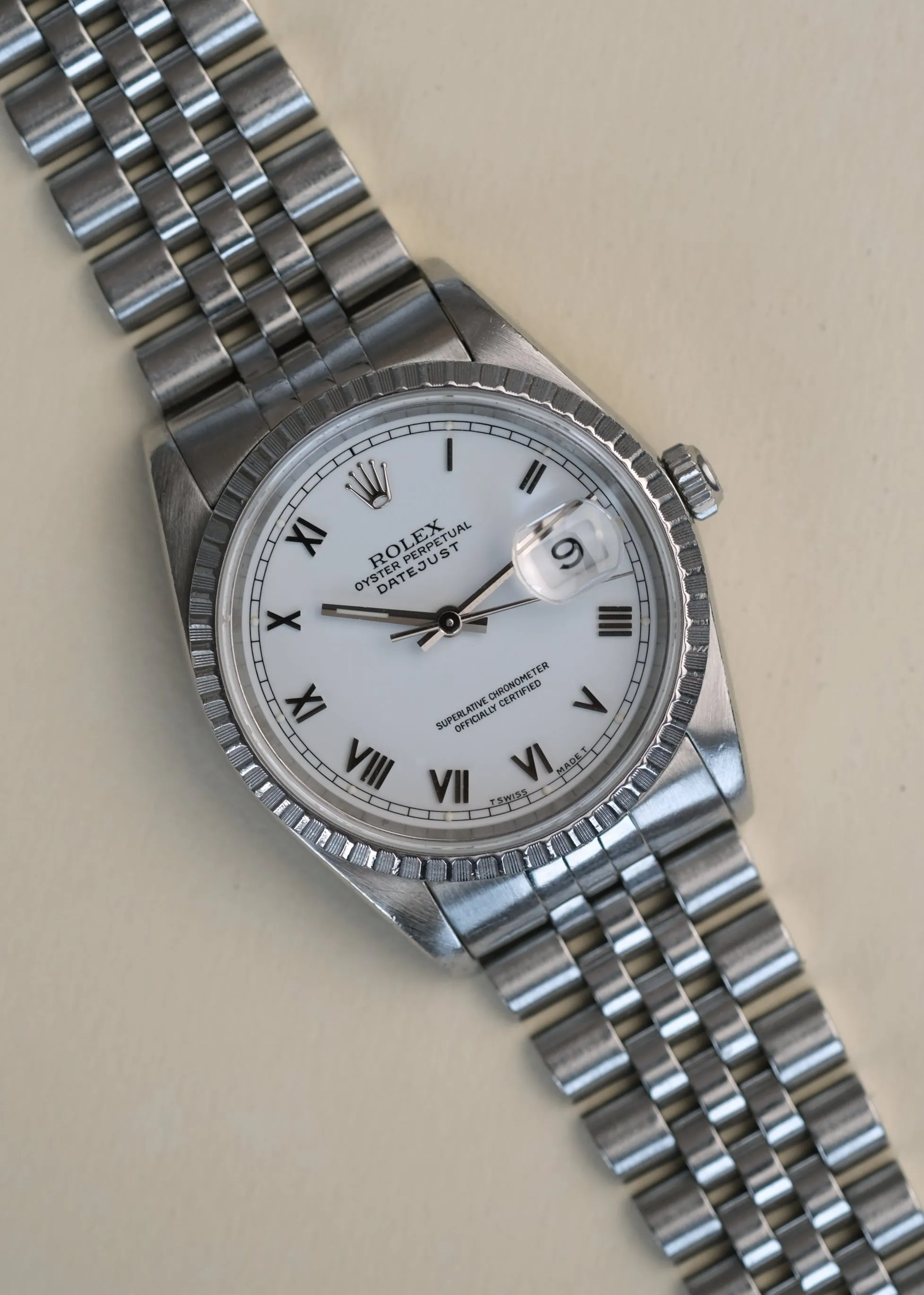 Rolex Datejust 16220 Roman Dial - 1991
