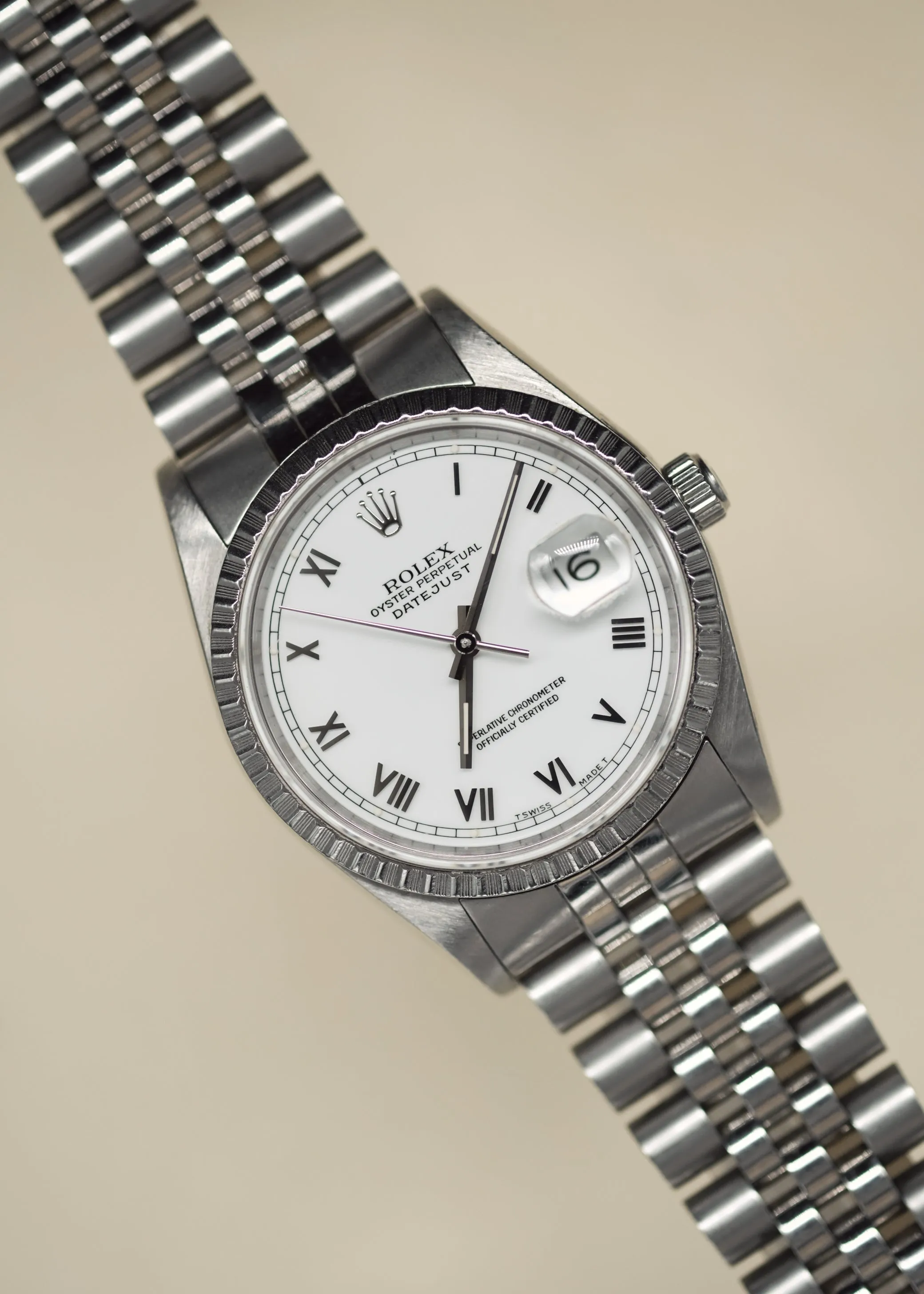 Rolex Datejust 16220 Roman Dial - 1991