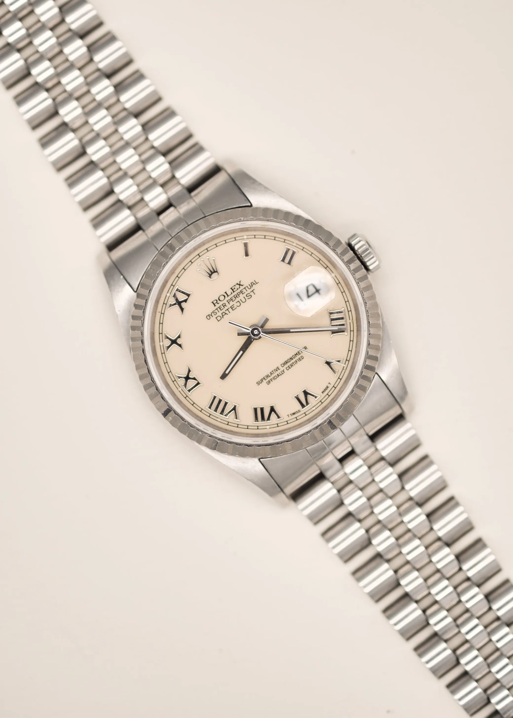 Rolex Datejust 16234 Cream Roman Dial Unpolished - 1991