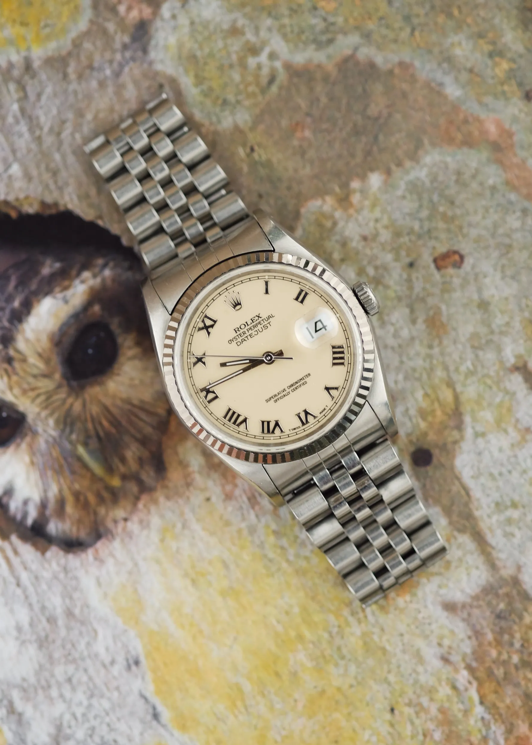 Rolex Datejust 16234 Cream Roman Dial Unpolished - 1991
