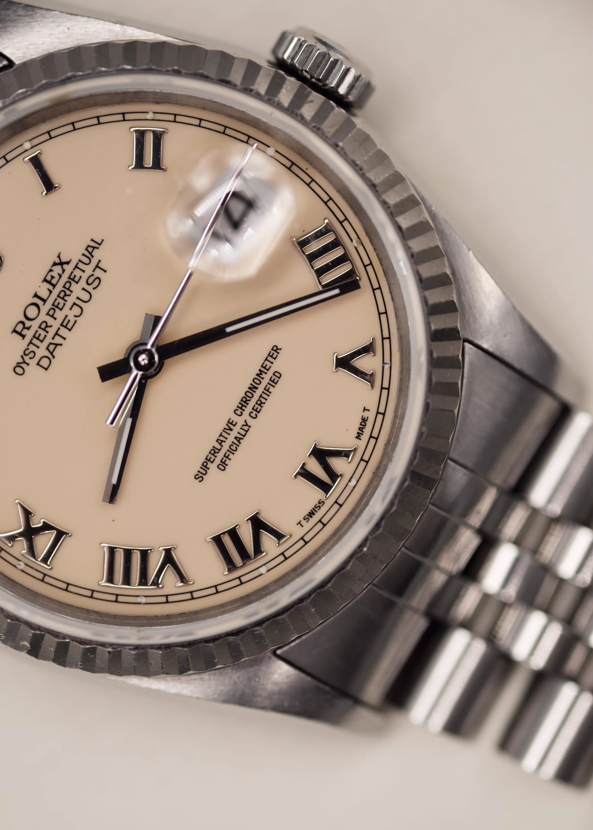 Rolex Datejust 16234 Cream Roman Dial Unpolished - 1991