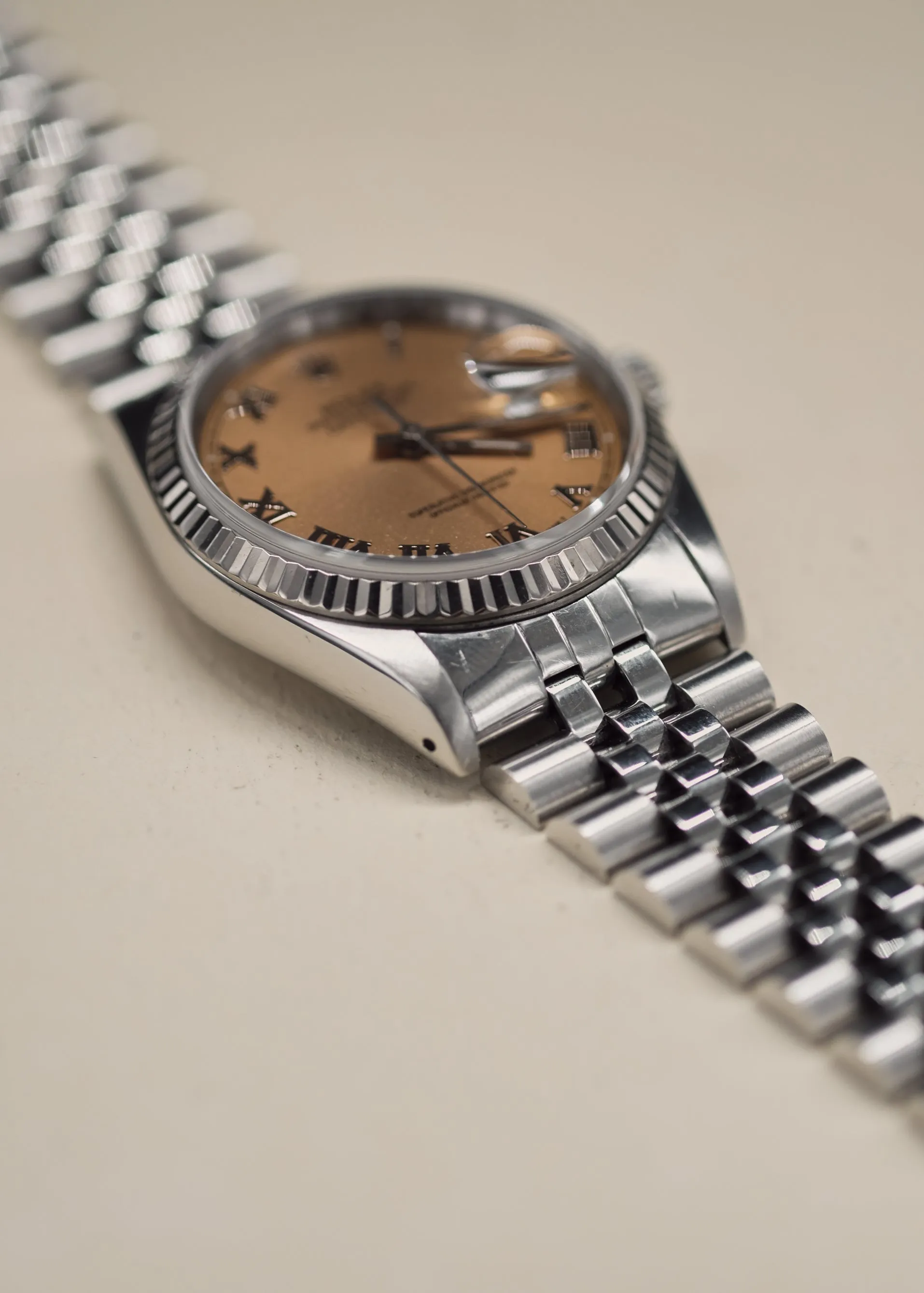 Rolex Datejust 16234 Salmon Roman Dial - 1989