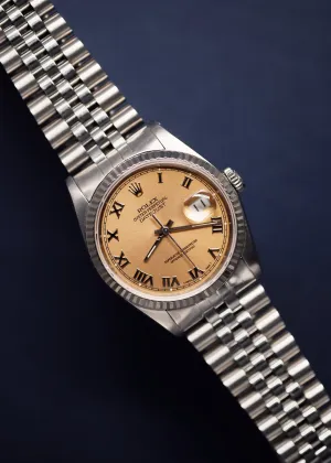 Rolex Datejust 16234 Salmon Roman Dial - 1989