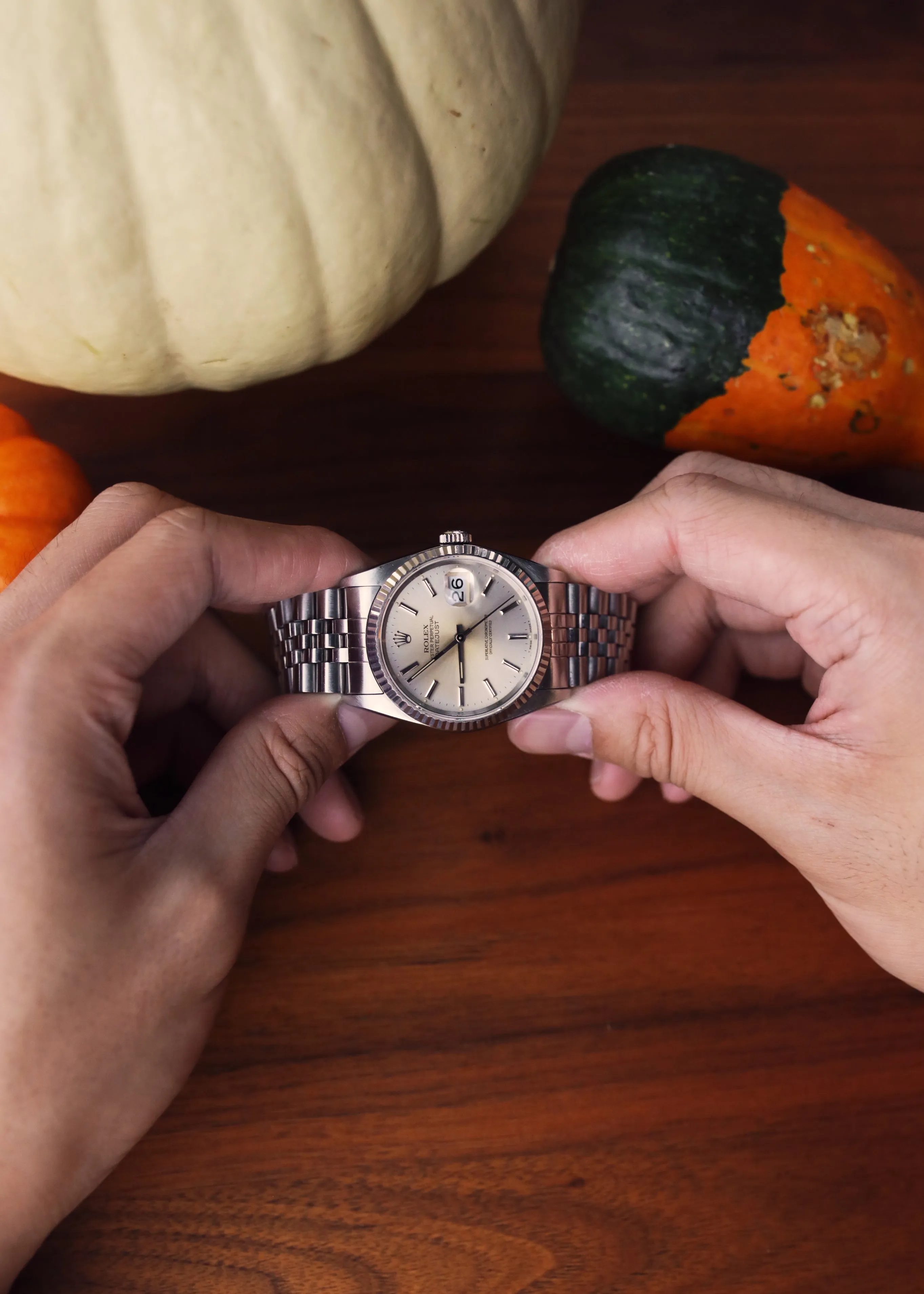 Rolex Datejust 16234 Silver Tropical Dial - 1991