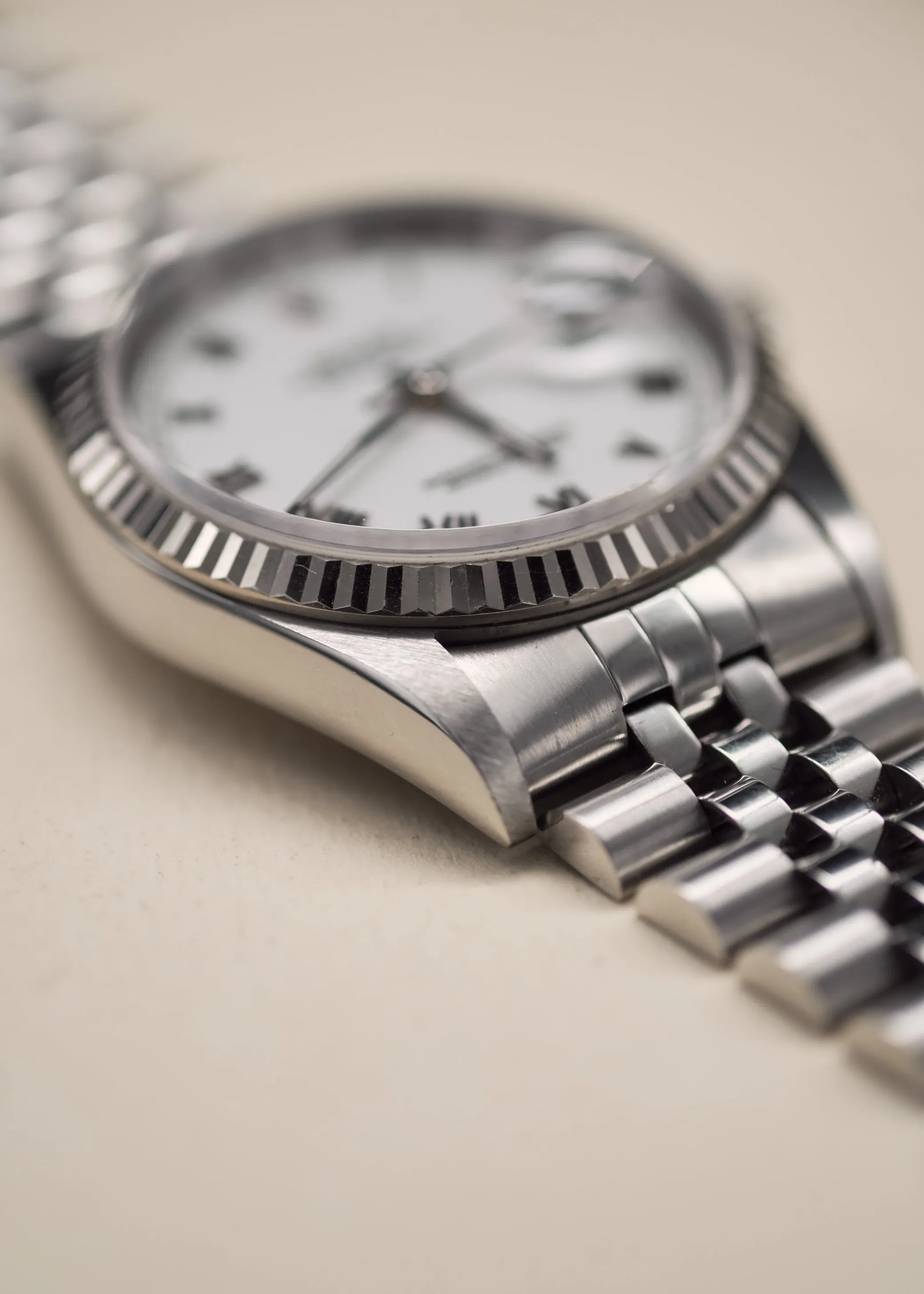 Rolex Datejust 16234 White Enamel Roman Dial - 1966