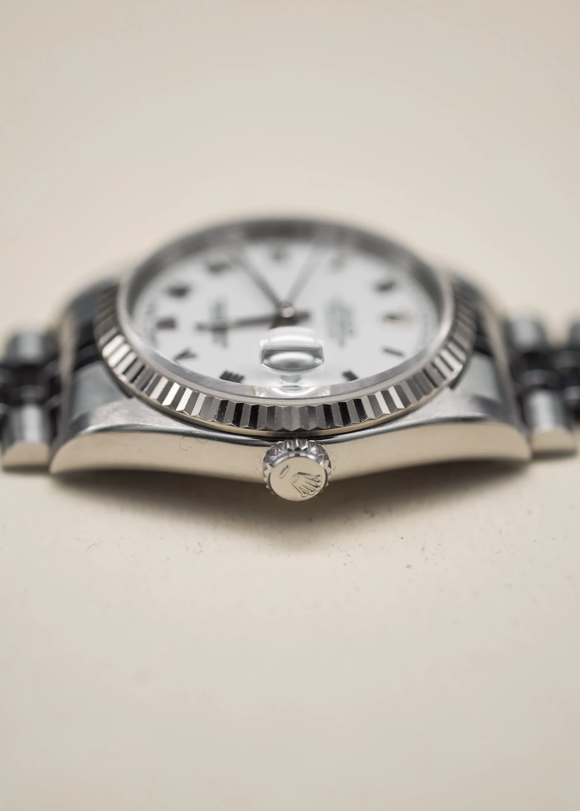 Rolex Datejust 16234 White Enamel Roman Dial - 1966