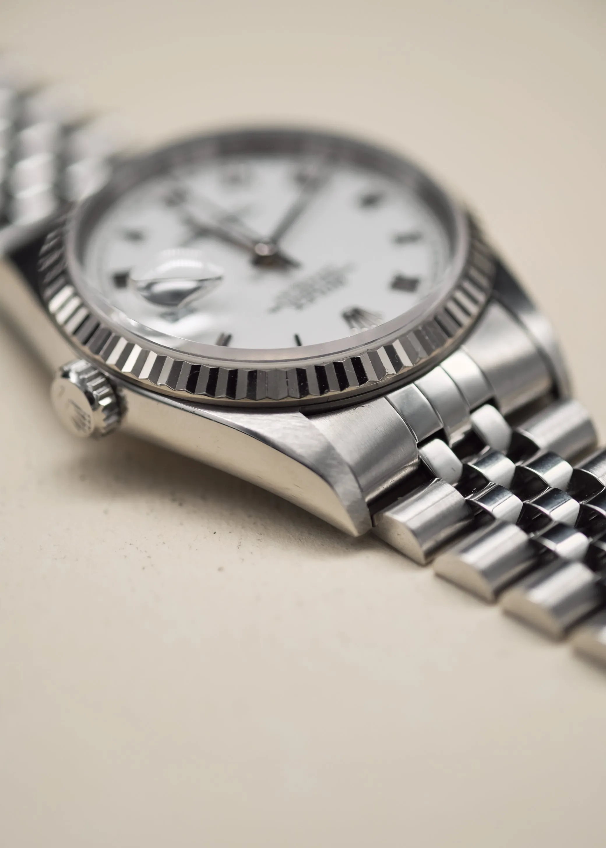 Rolex Datejust 16234 White Enamel Roman Dial - 1966