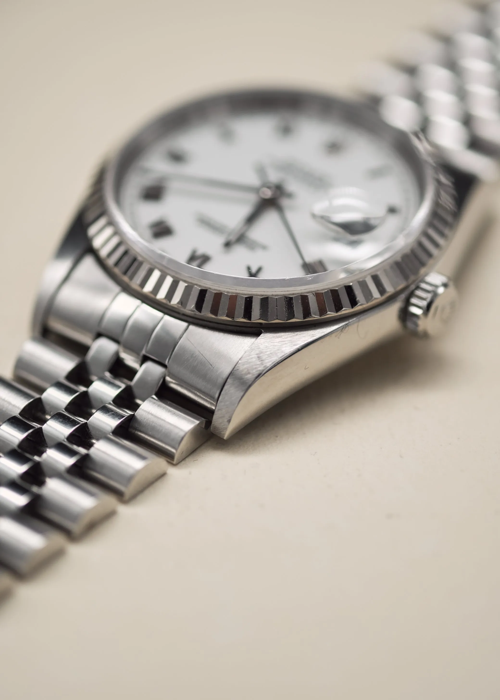 Rolex Datejust 16234 White Enamel Roman Dial - 1966