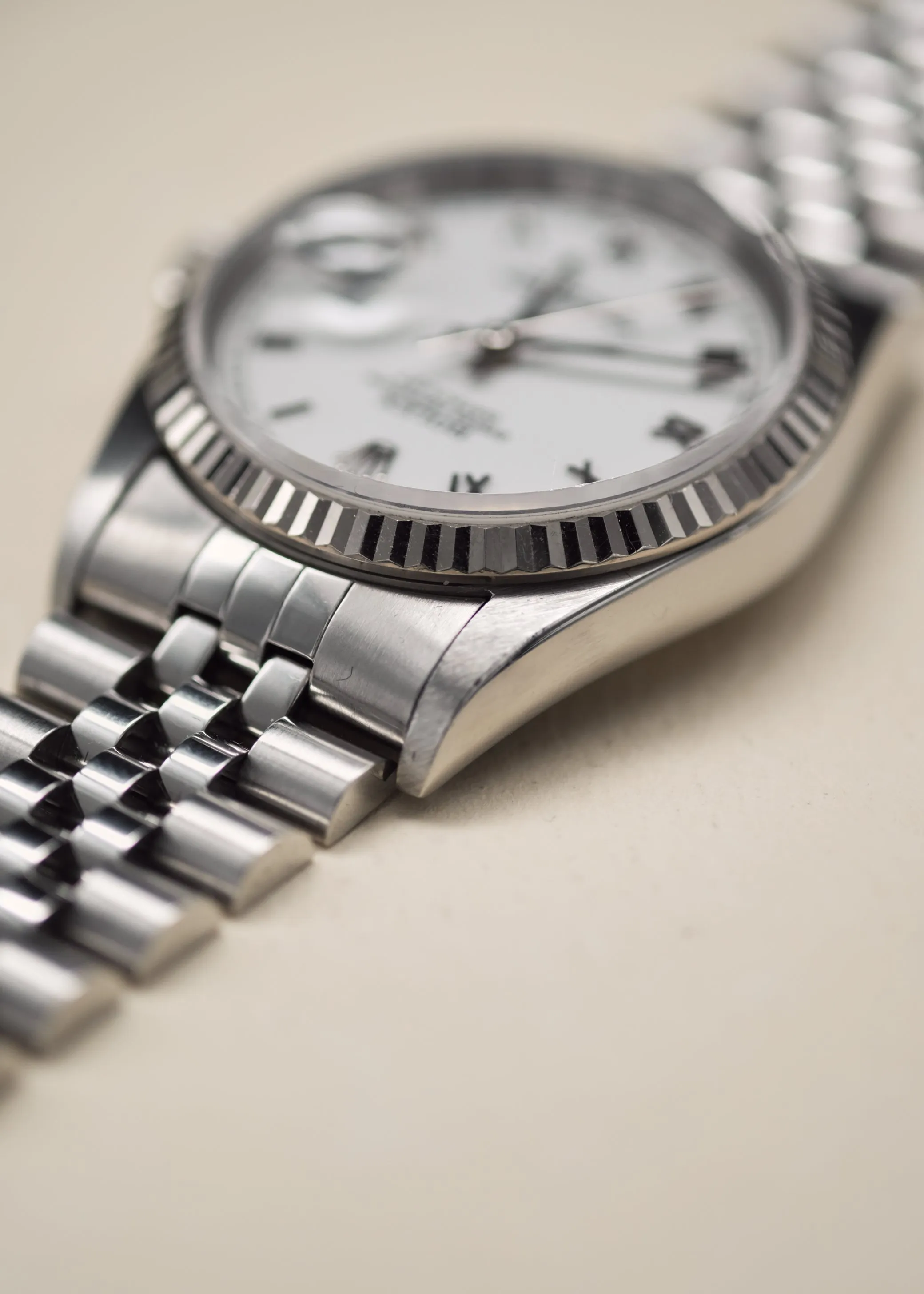 Rolex Datejust 16234 White Enamel Roman Dial - 1966