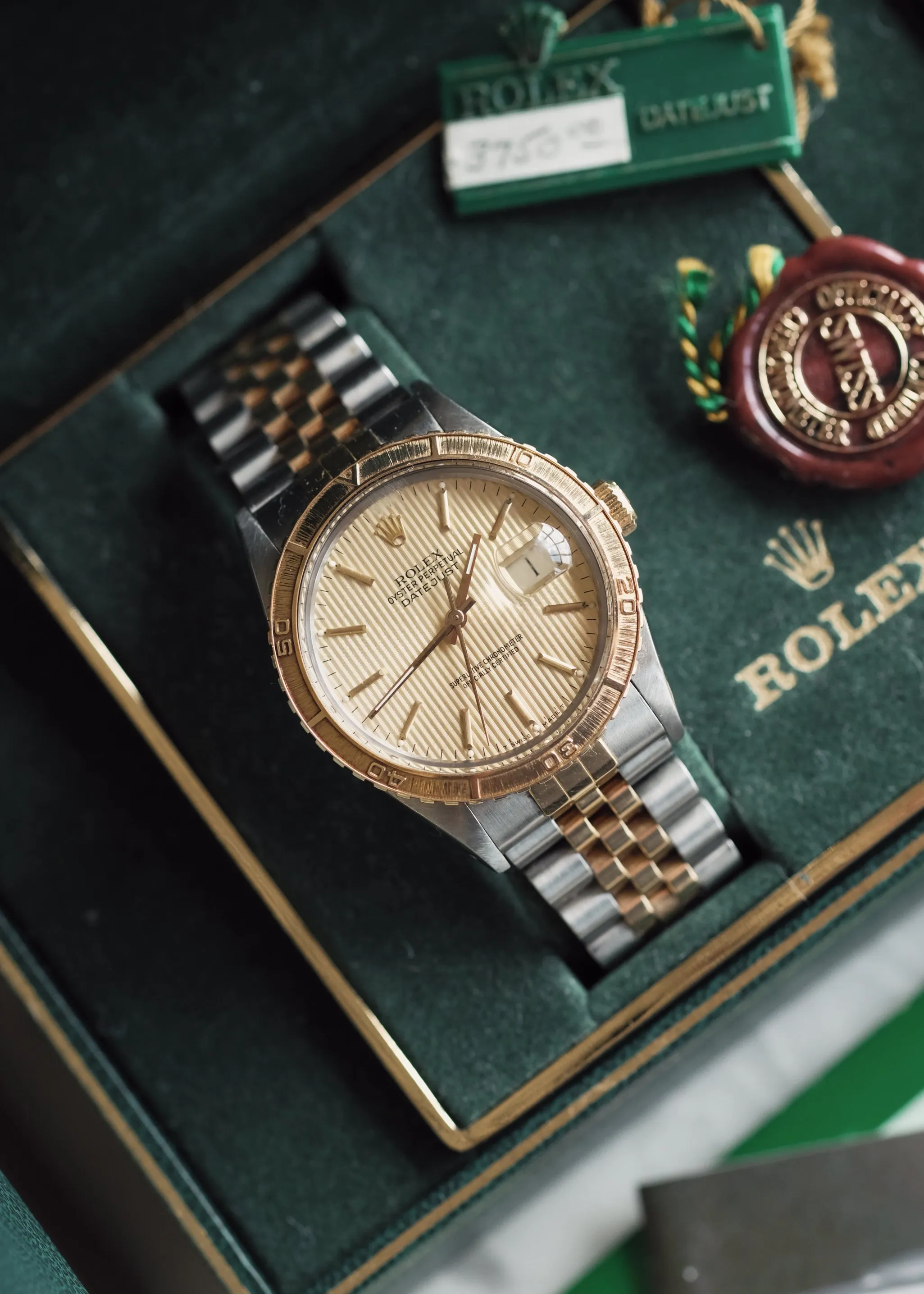 Rolex Datejust 16253 Turn-O-Graph Tapestry Dial Full Set - 1987