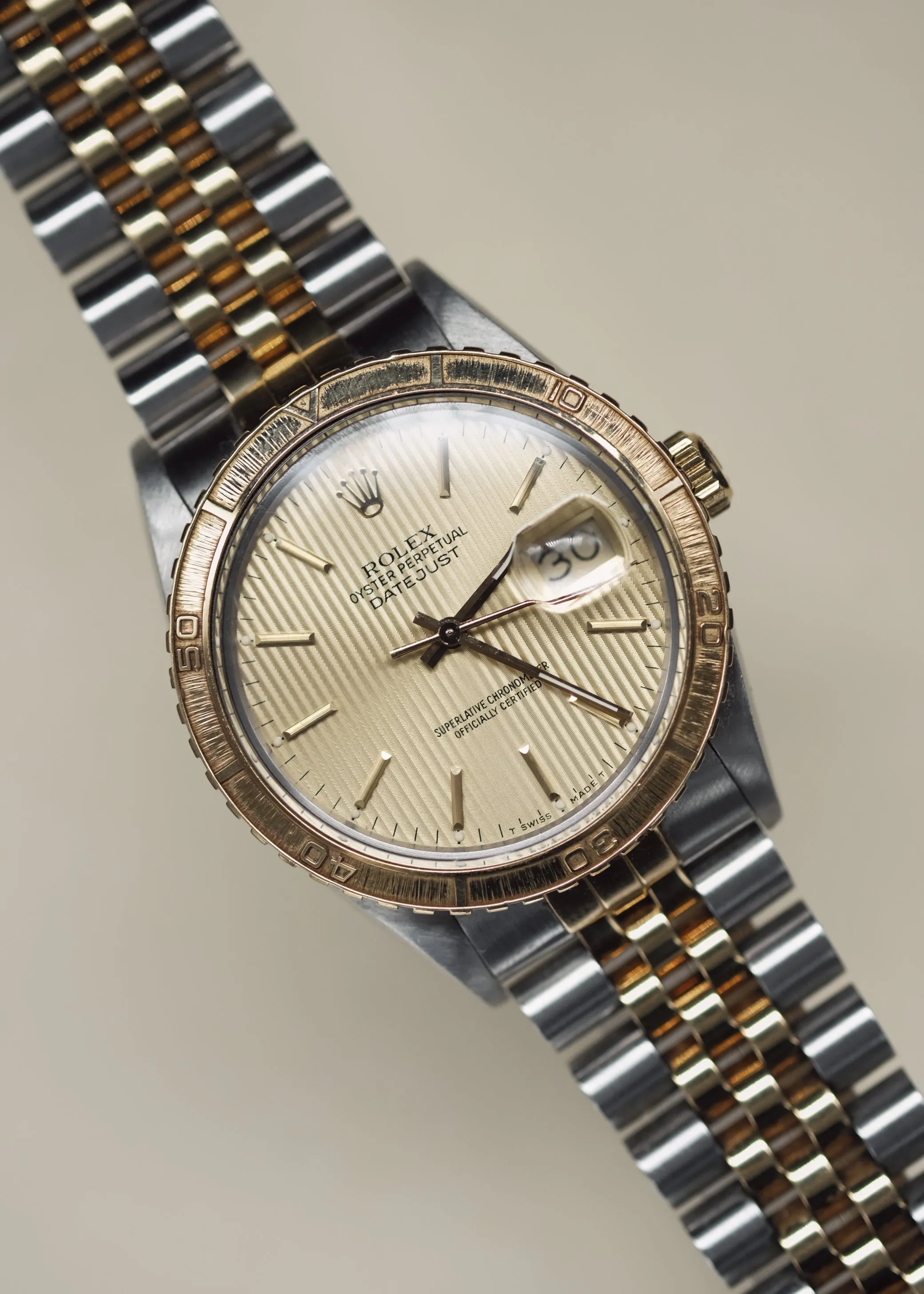 Rolex Datejust 16253 Turn-O-Graph Tapestry Dial Full Set - 1987