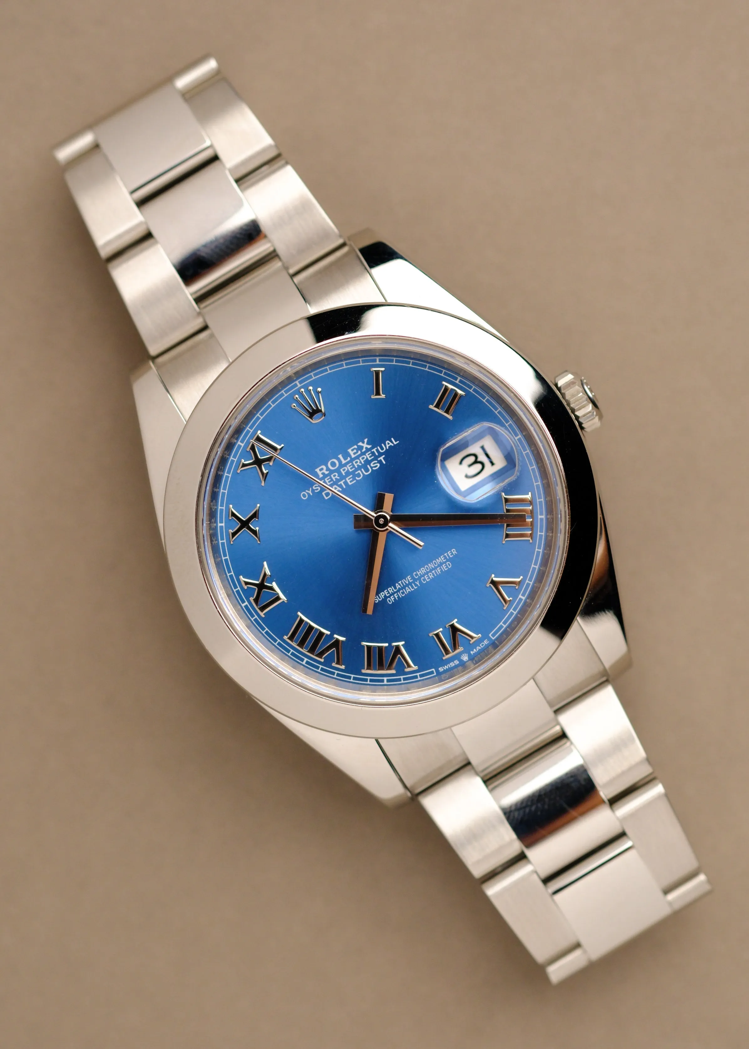 Rolex Datejust 41 126300 Blue Roman Dial w/Card & Tag - 2020