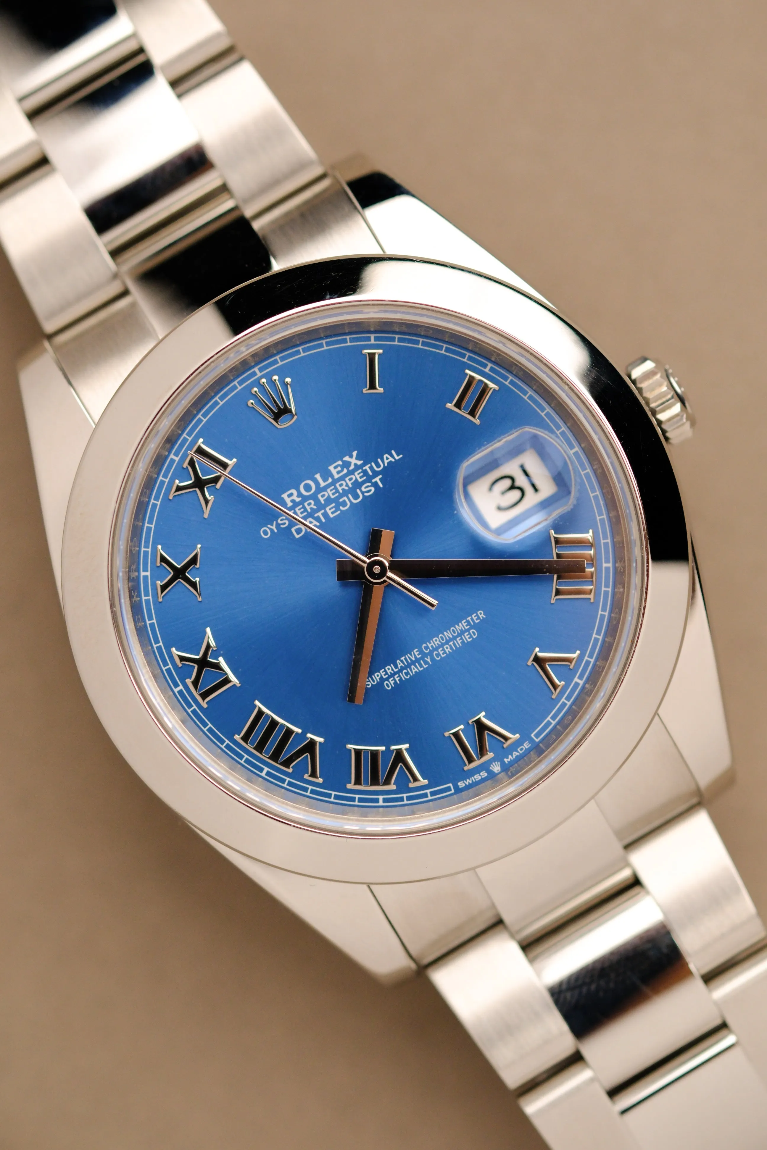 Rolex Datejust 41 126300 Blue Roman Dial w/Card & Tag - 2020