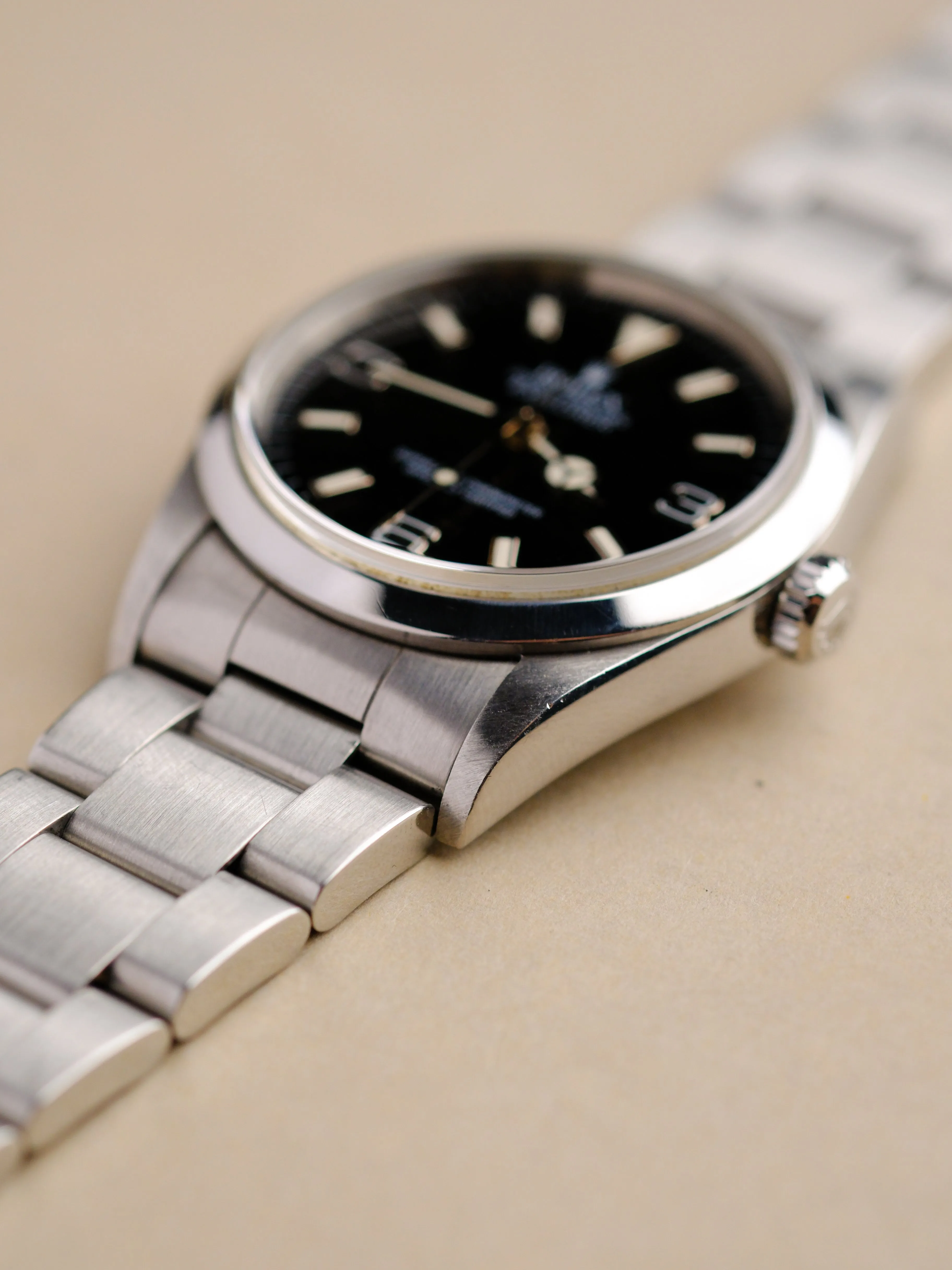 Rolex Explorer i 14270 Crazed Cream Tritium Patina Dial - 1997