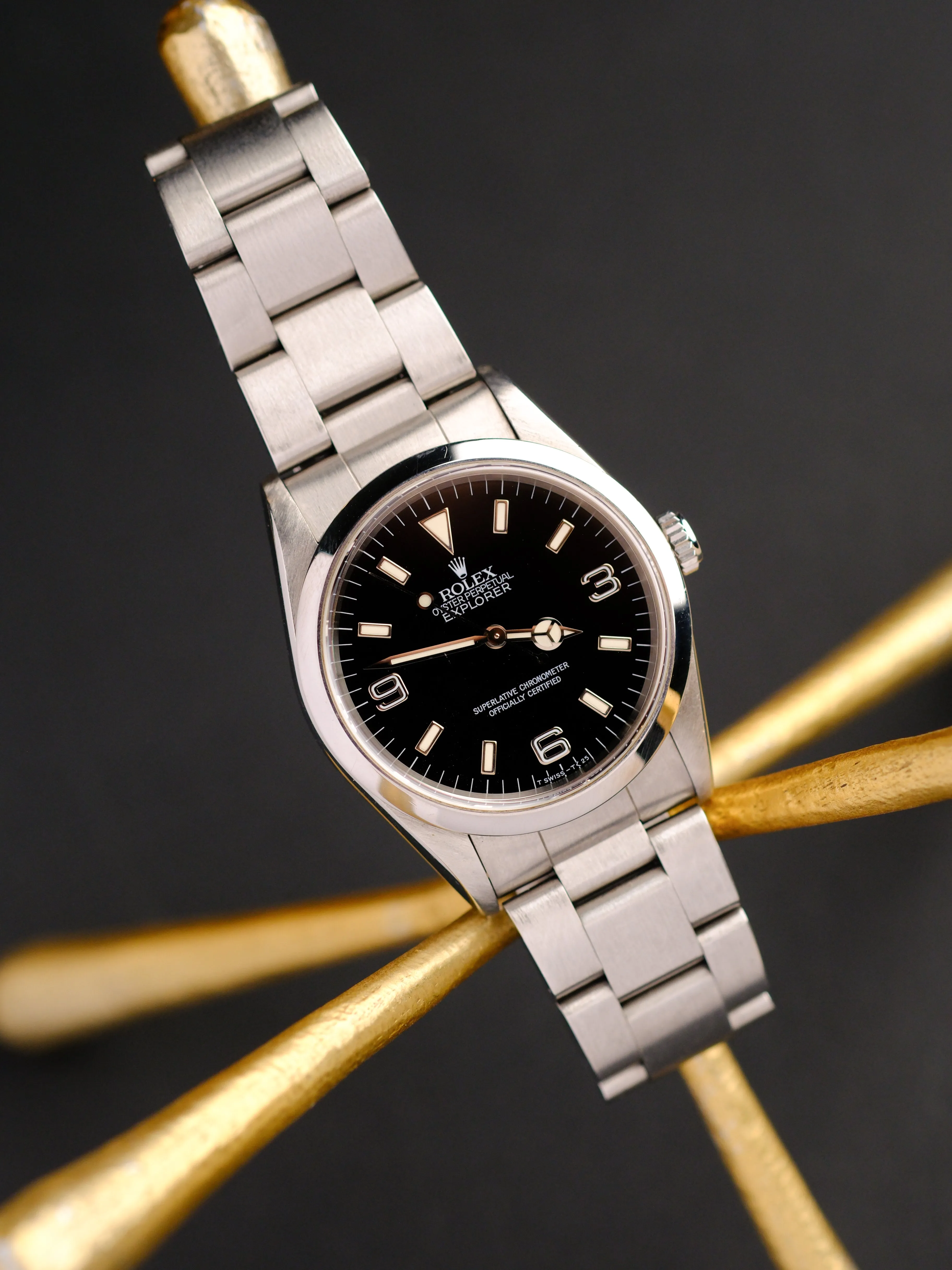 Rolex Explorer i 14270 Crazed Cream Tritium Patina Dial - 1997