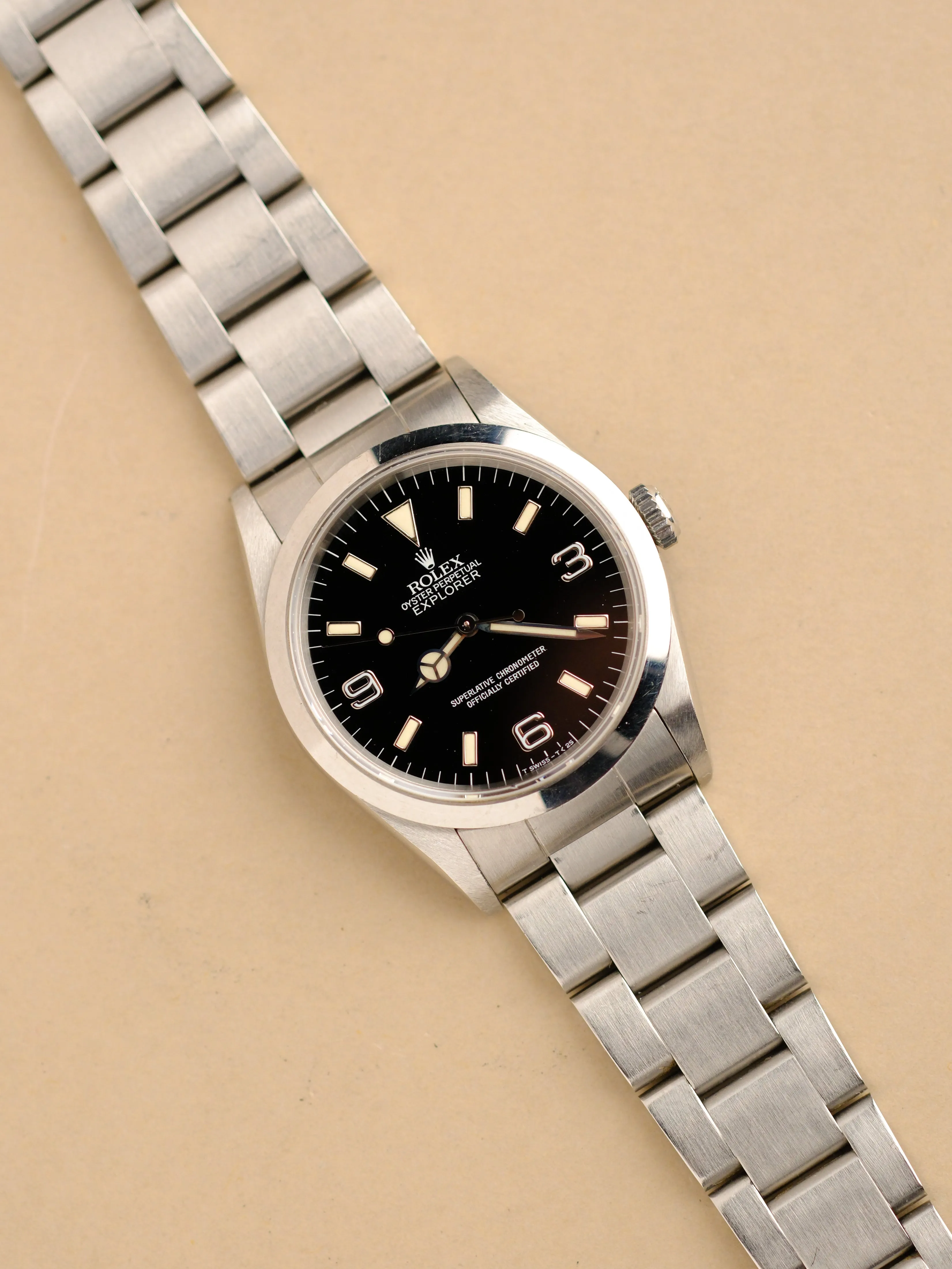Rolex Explorer i 14270 Cream Tritium Patina