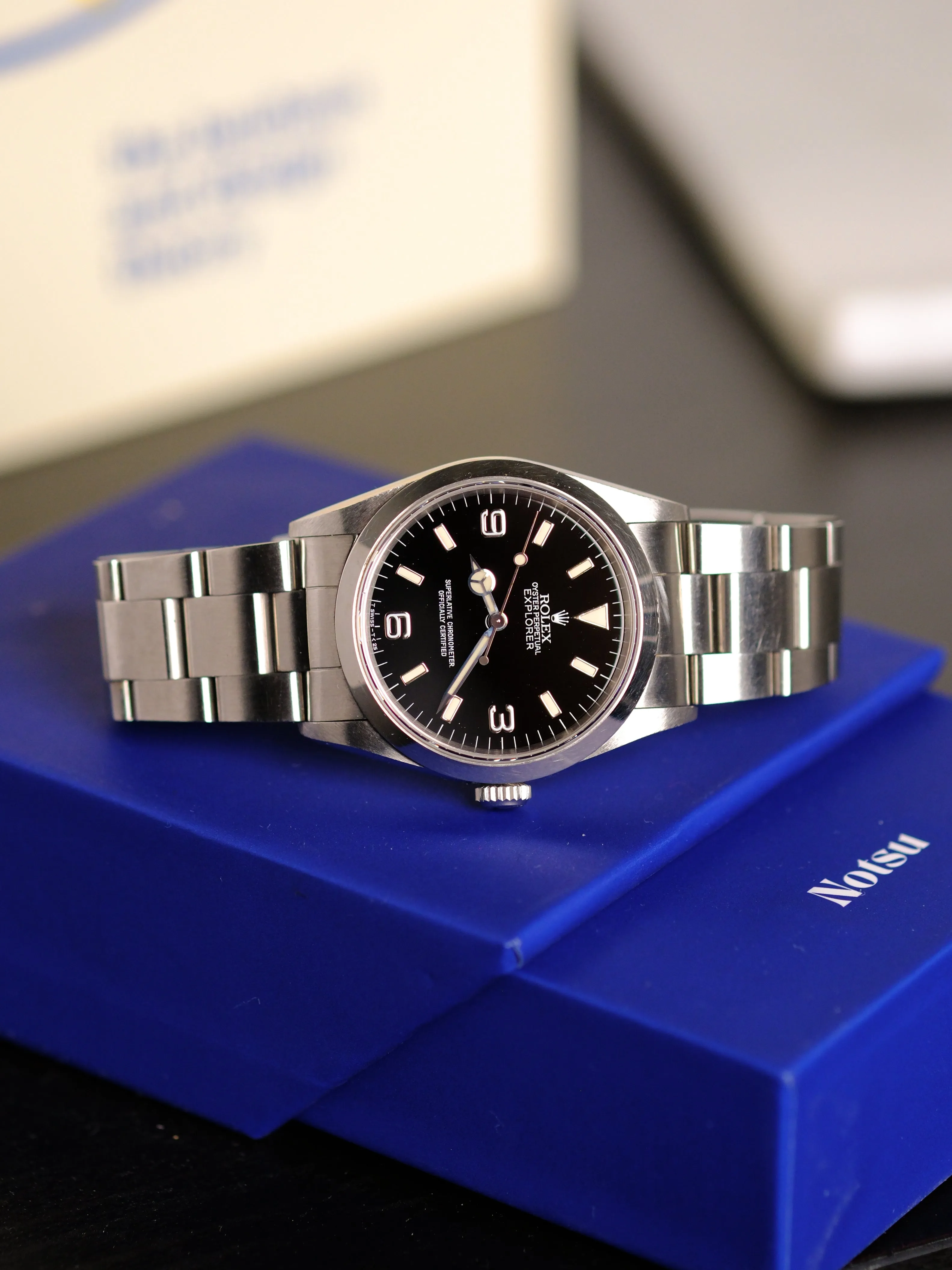 Rolex Explorer i 14270 Cream Tritium Patina