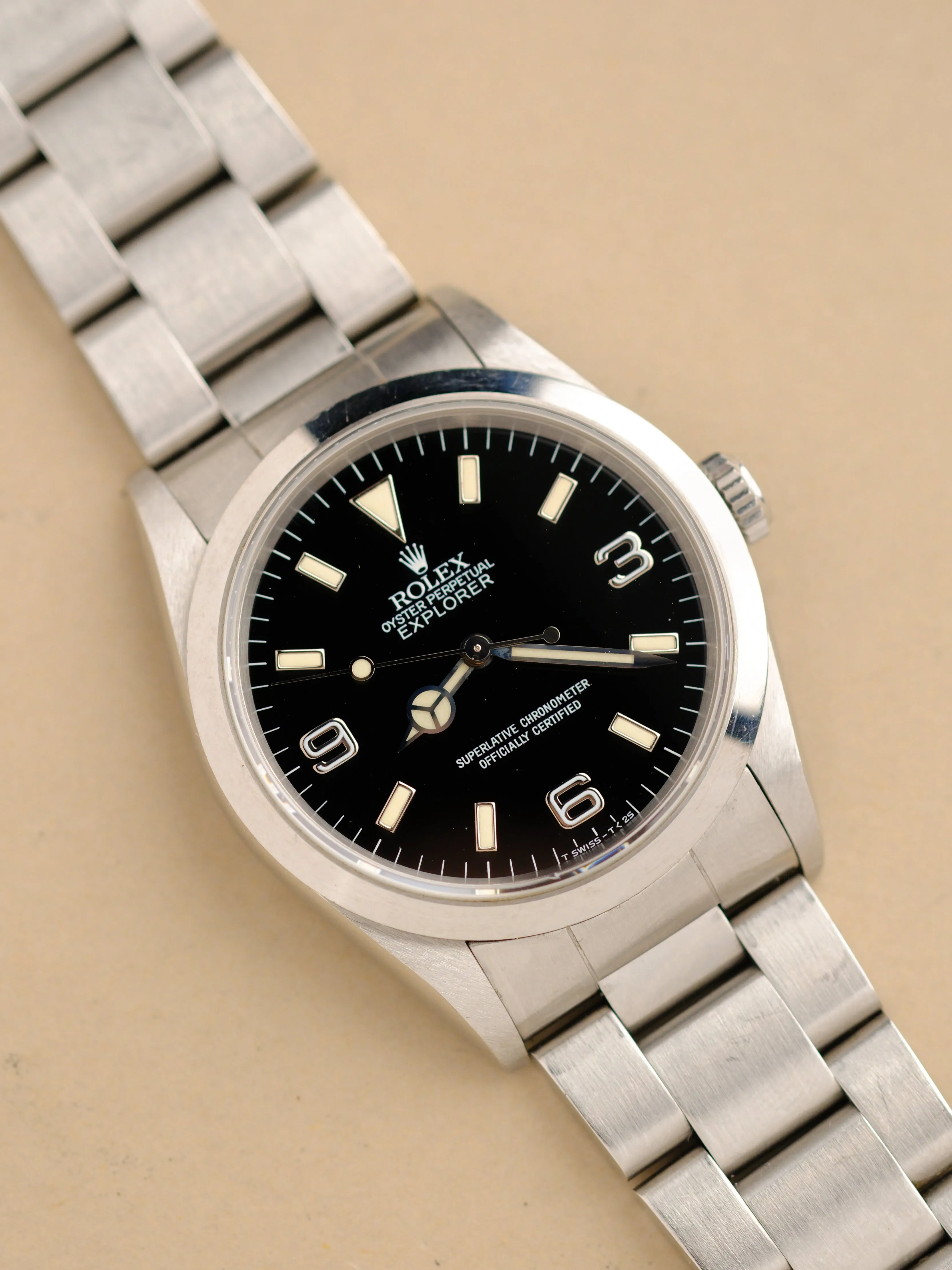 Rolex Explorer i 14270 Cream Tritium Patina