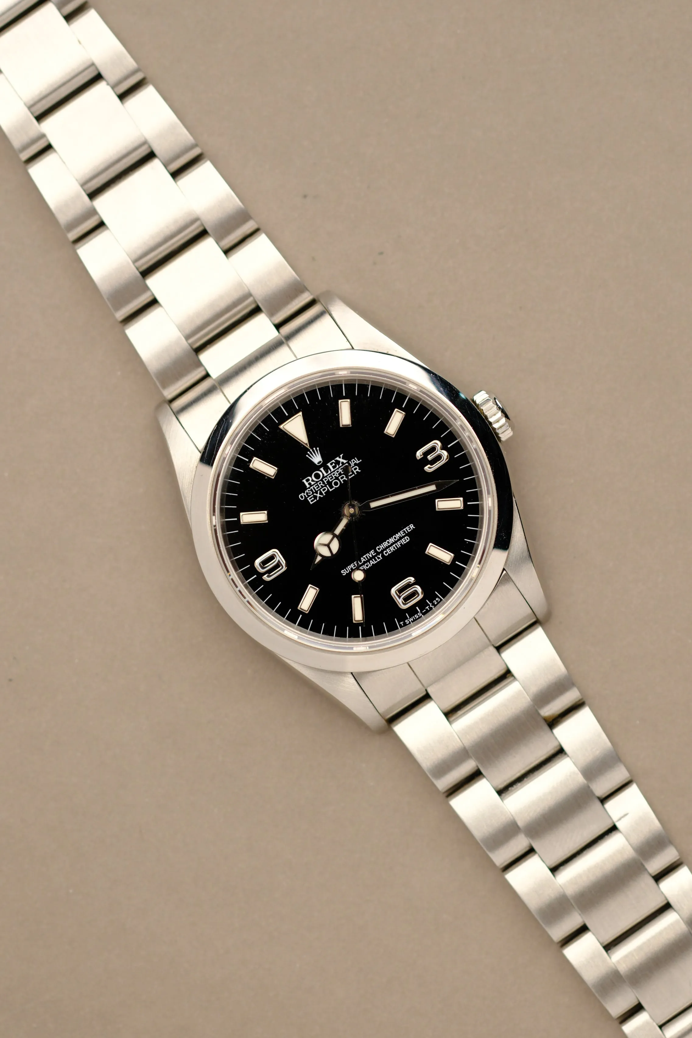 Rolex Explorer I 14270 Light Beige Patina Dial - 1993