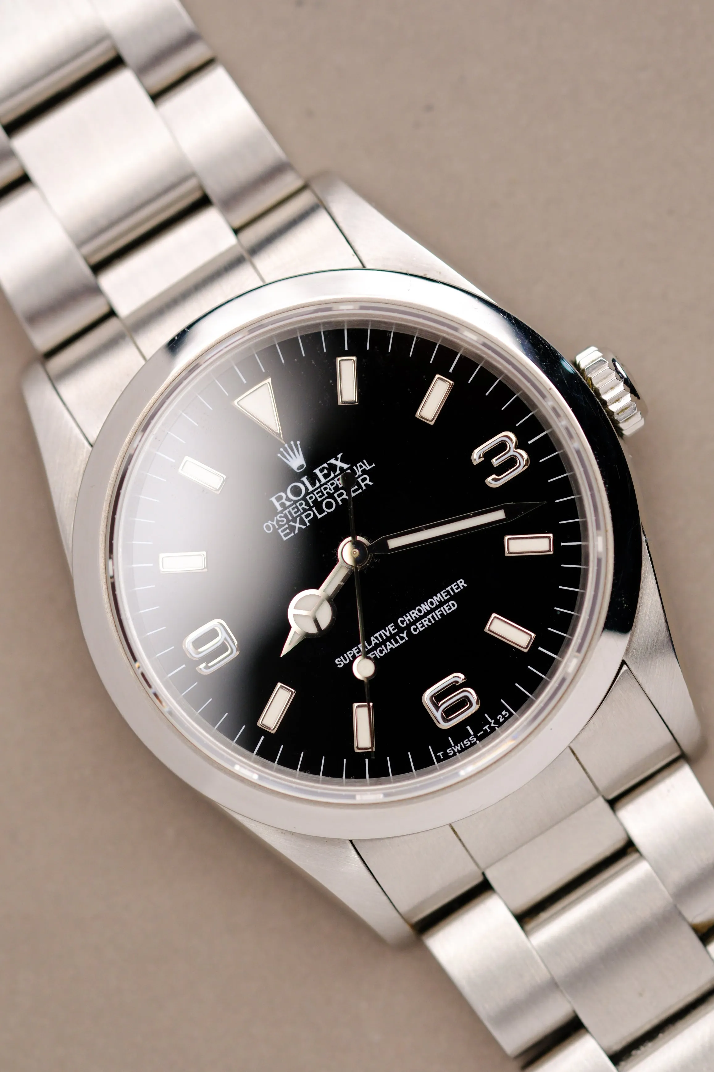 Rolex Explorer I 14270 Light Beige Patina Dial - 1993