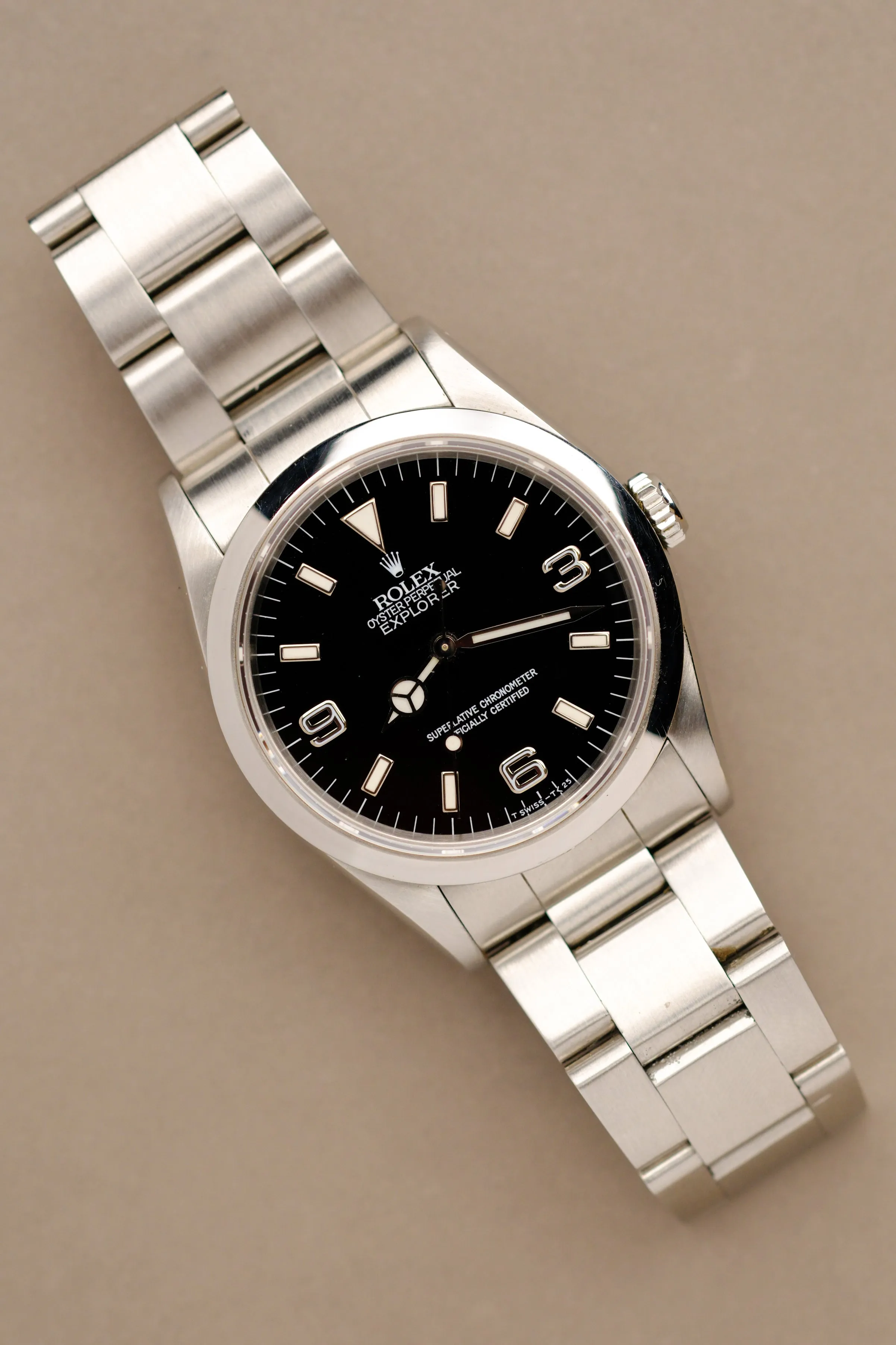 Rolex Explorer I 14270 Light Beige Patina Dial - 1993
