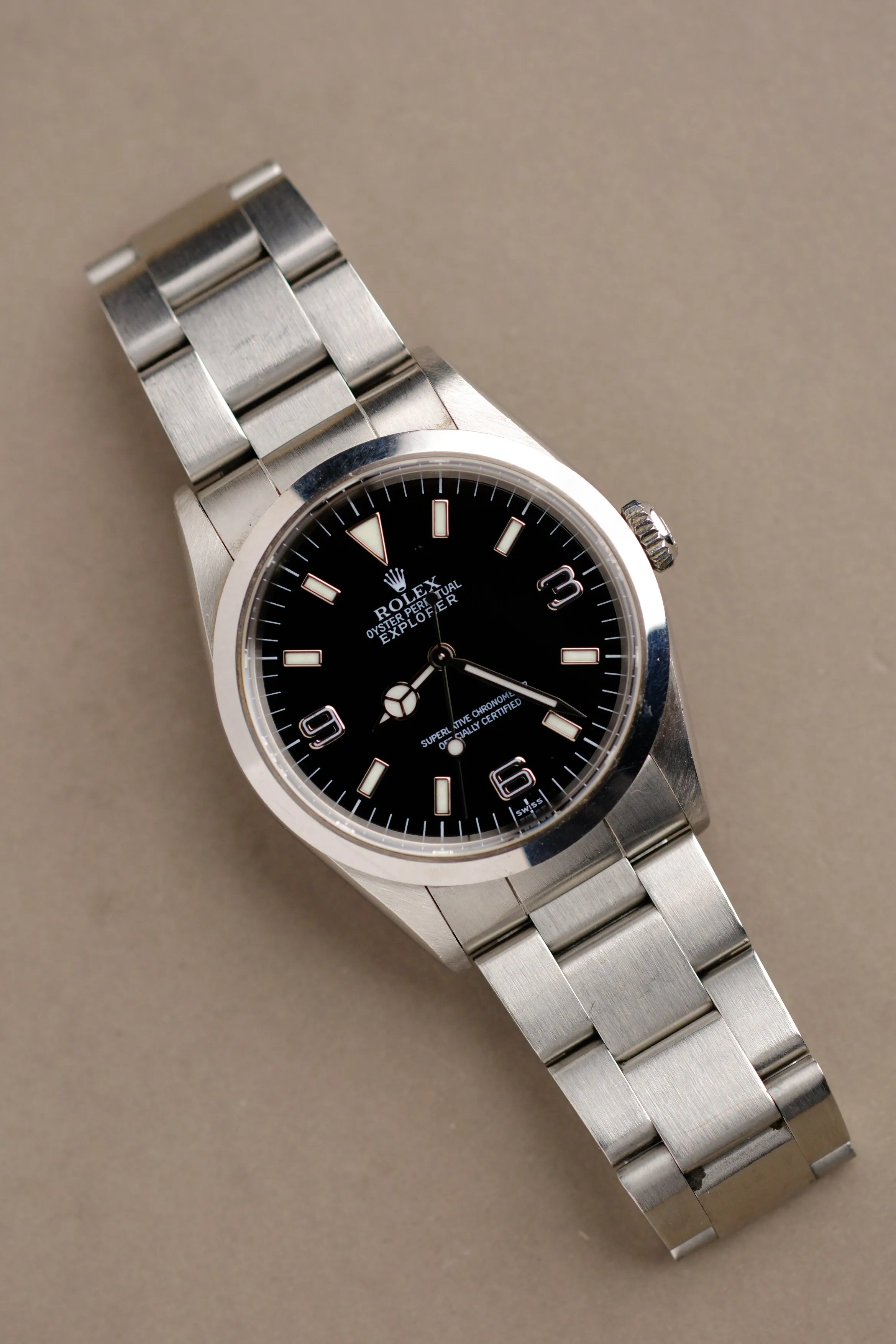 Rolex Explorer i 14270  'Swiss Only' Dial w/ Caseback Sticker - 1999