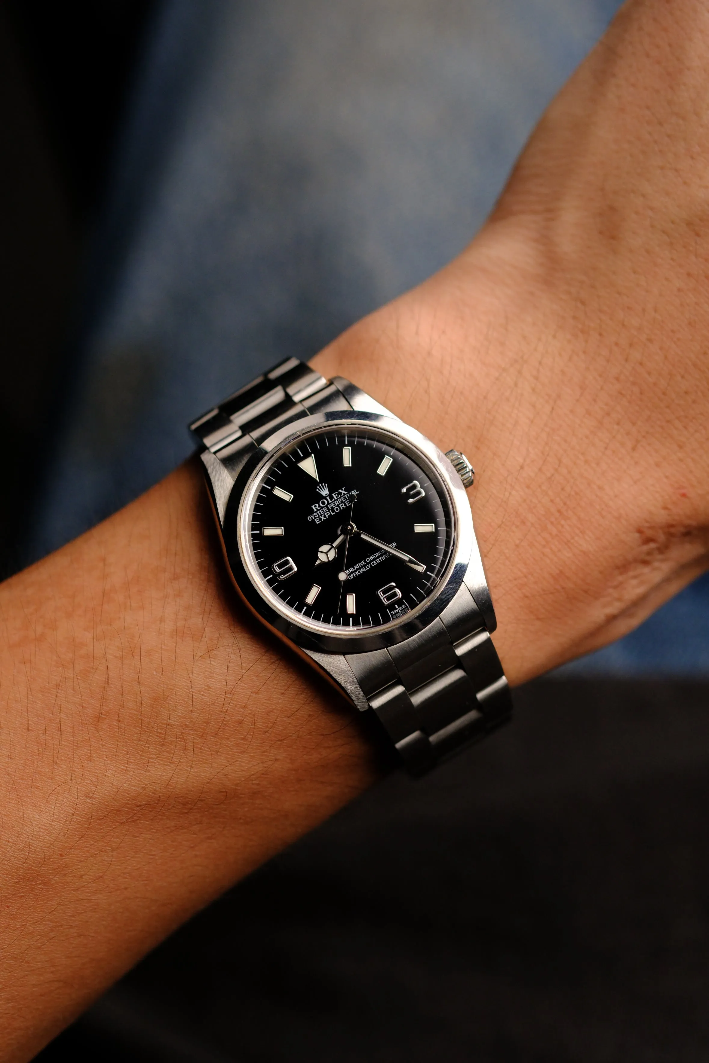 Rolex Explorer i 14270  'Swiss Only' Dial w/ Caseback Sticker - 1999