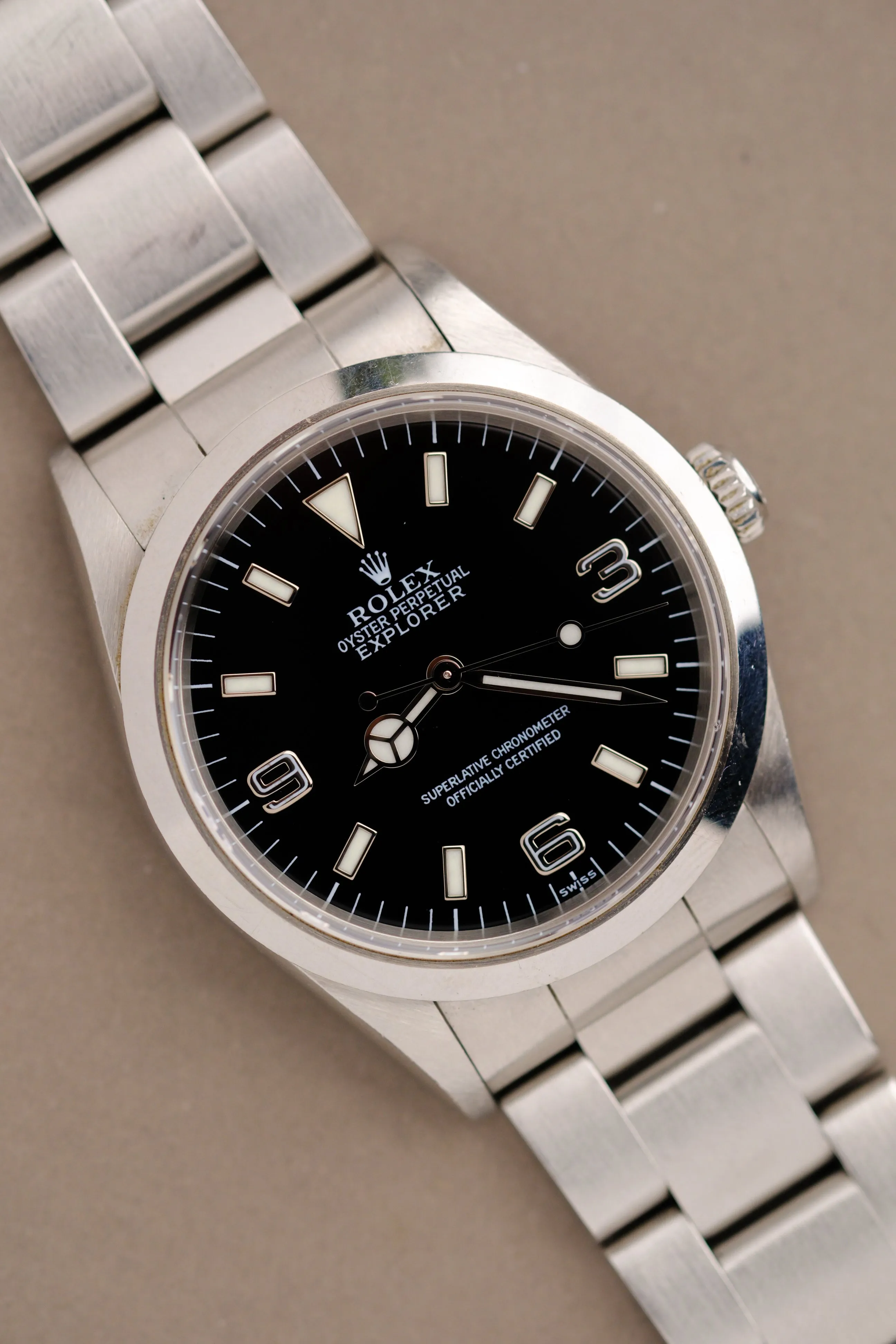 Rolex Explorer i 14270  'Swiss Only' Dial w/ Caseback Sticker - 1999