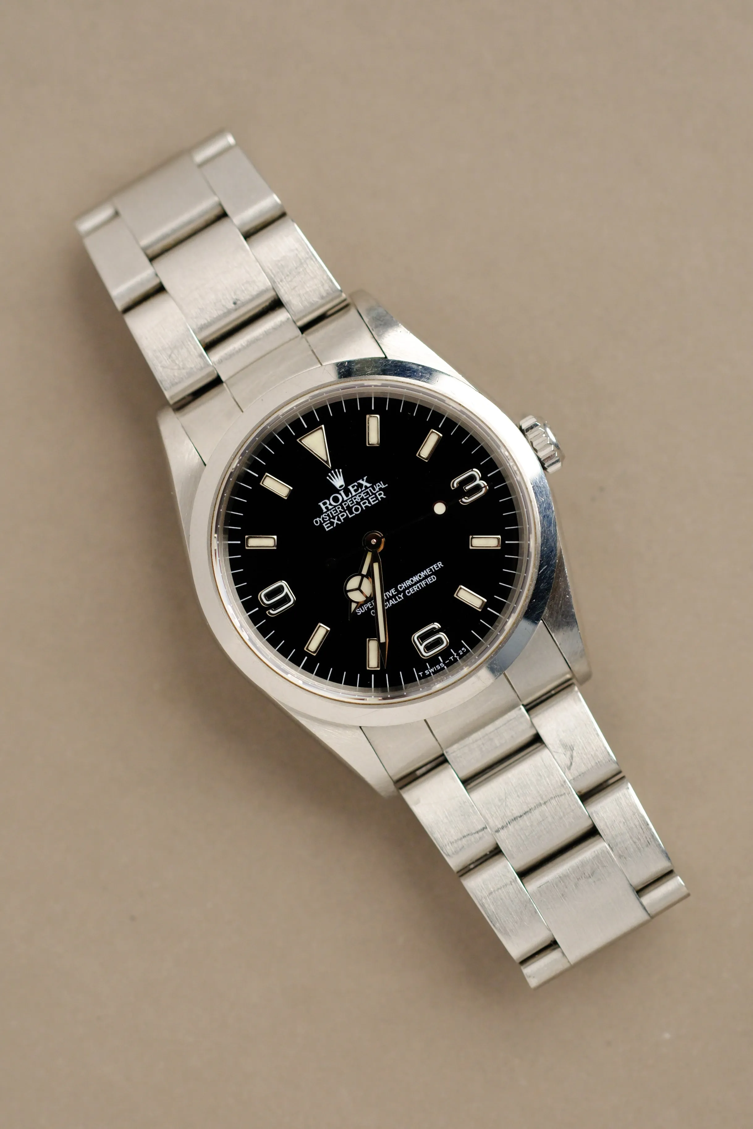 Rolex Explorer i 14270 Tritium Dial Cream Patina - 1997
