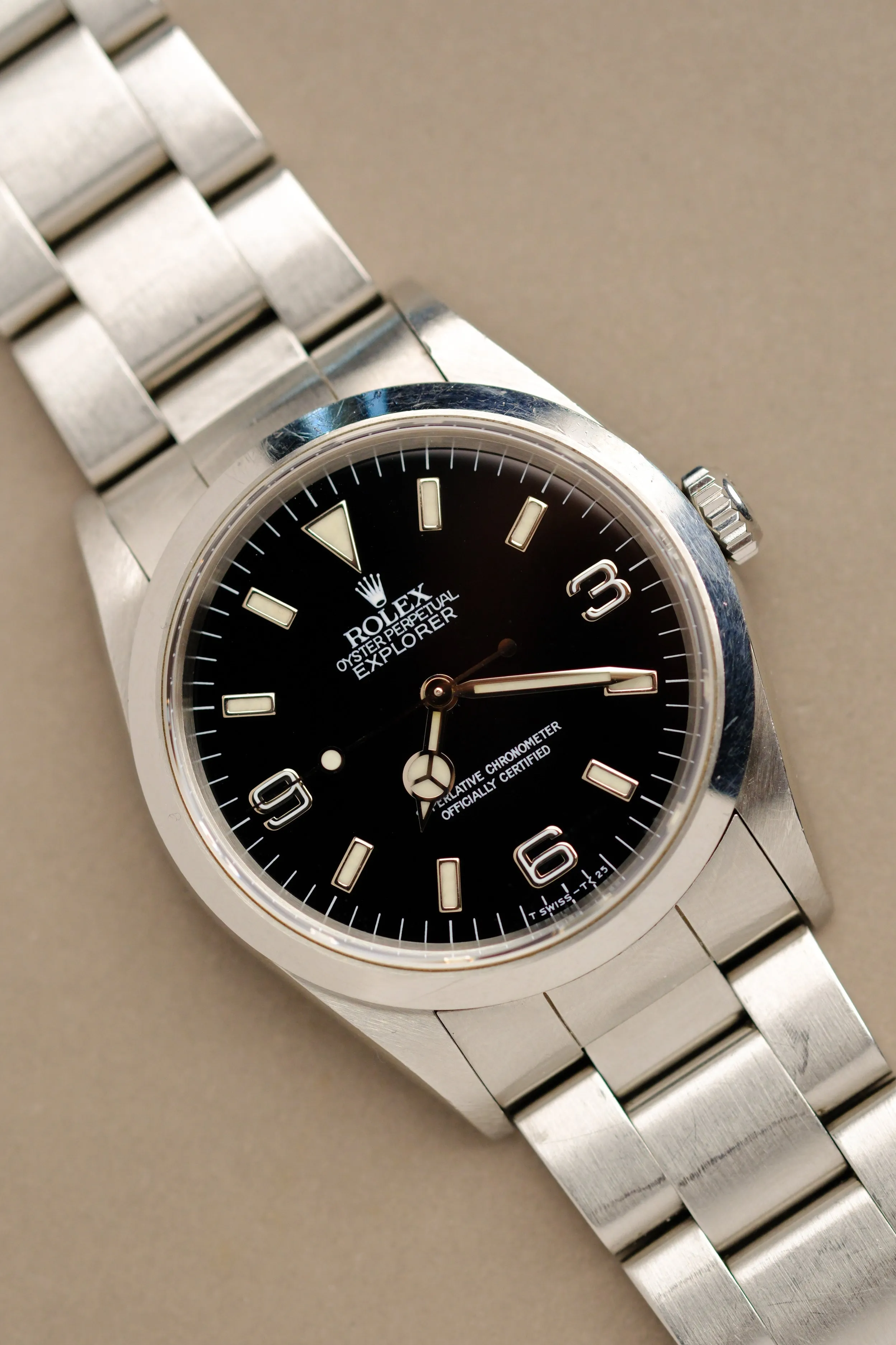 Rolex Explorer i 14270 Tritium Dial Cream Patina - 1997