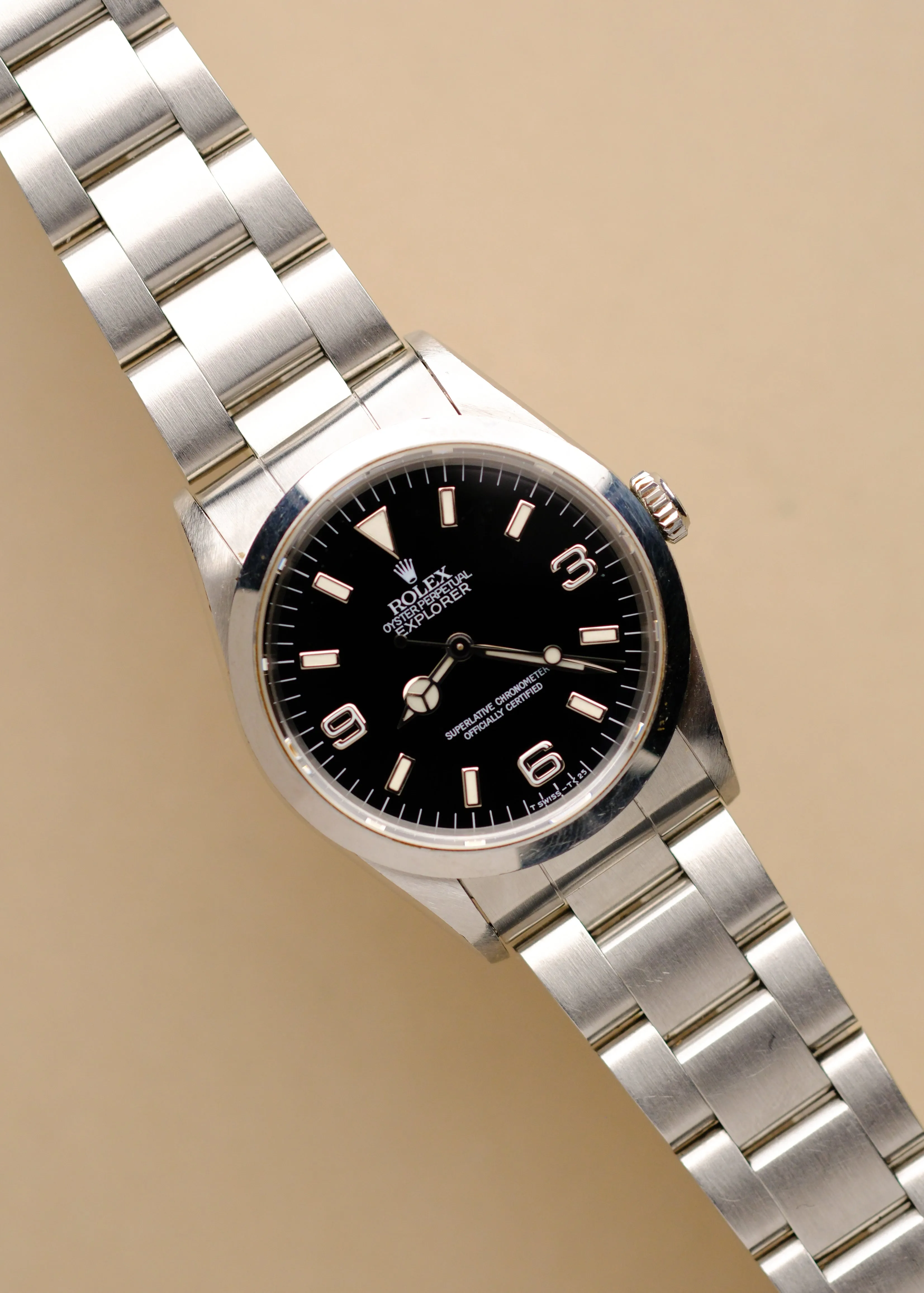 Rolex Explorer i 14270 Tritium Dial w/Papers - 1995