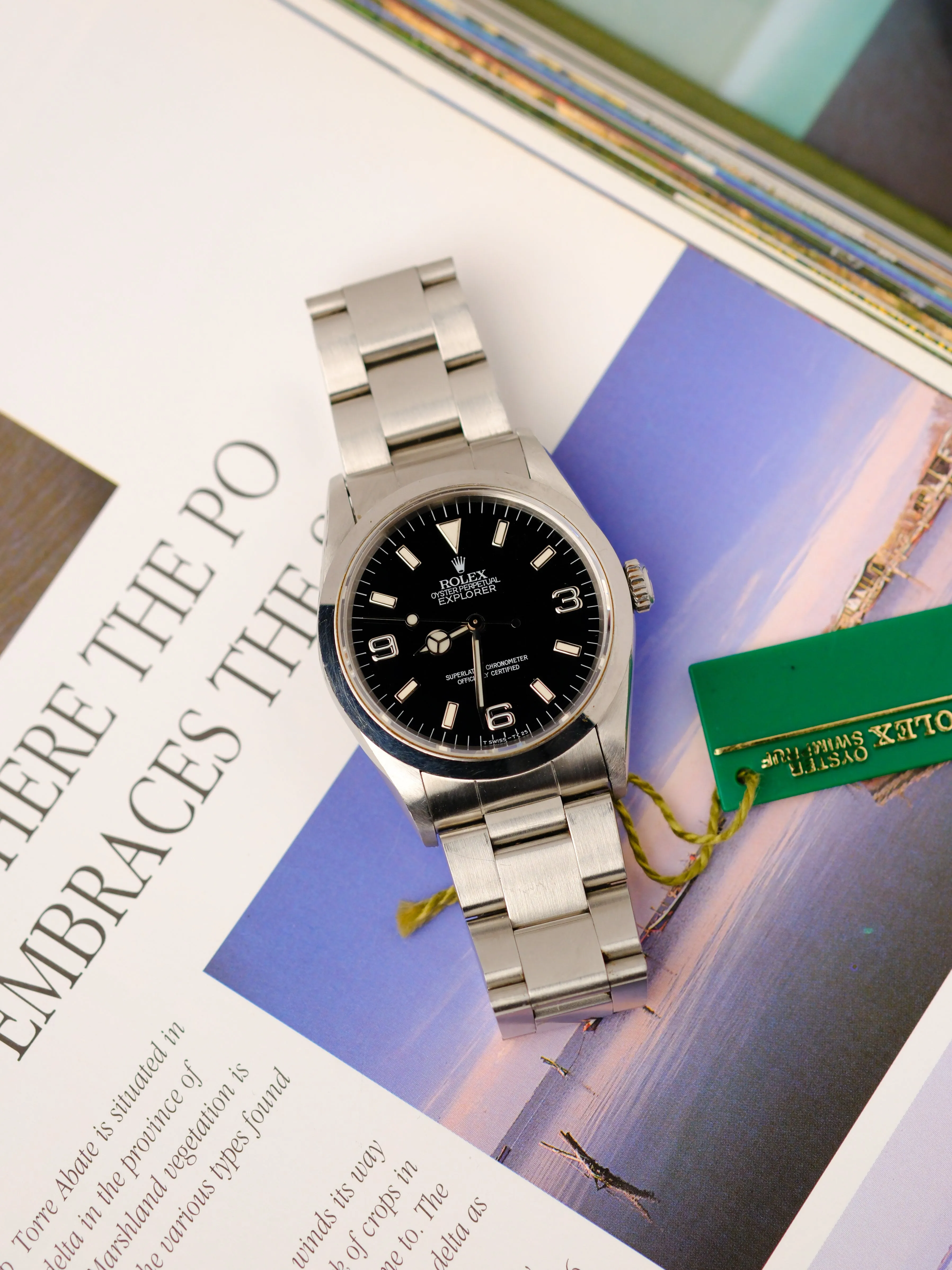 Rolex Explorer i 14270 Tritium Dial w/Papers - 1995