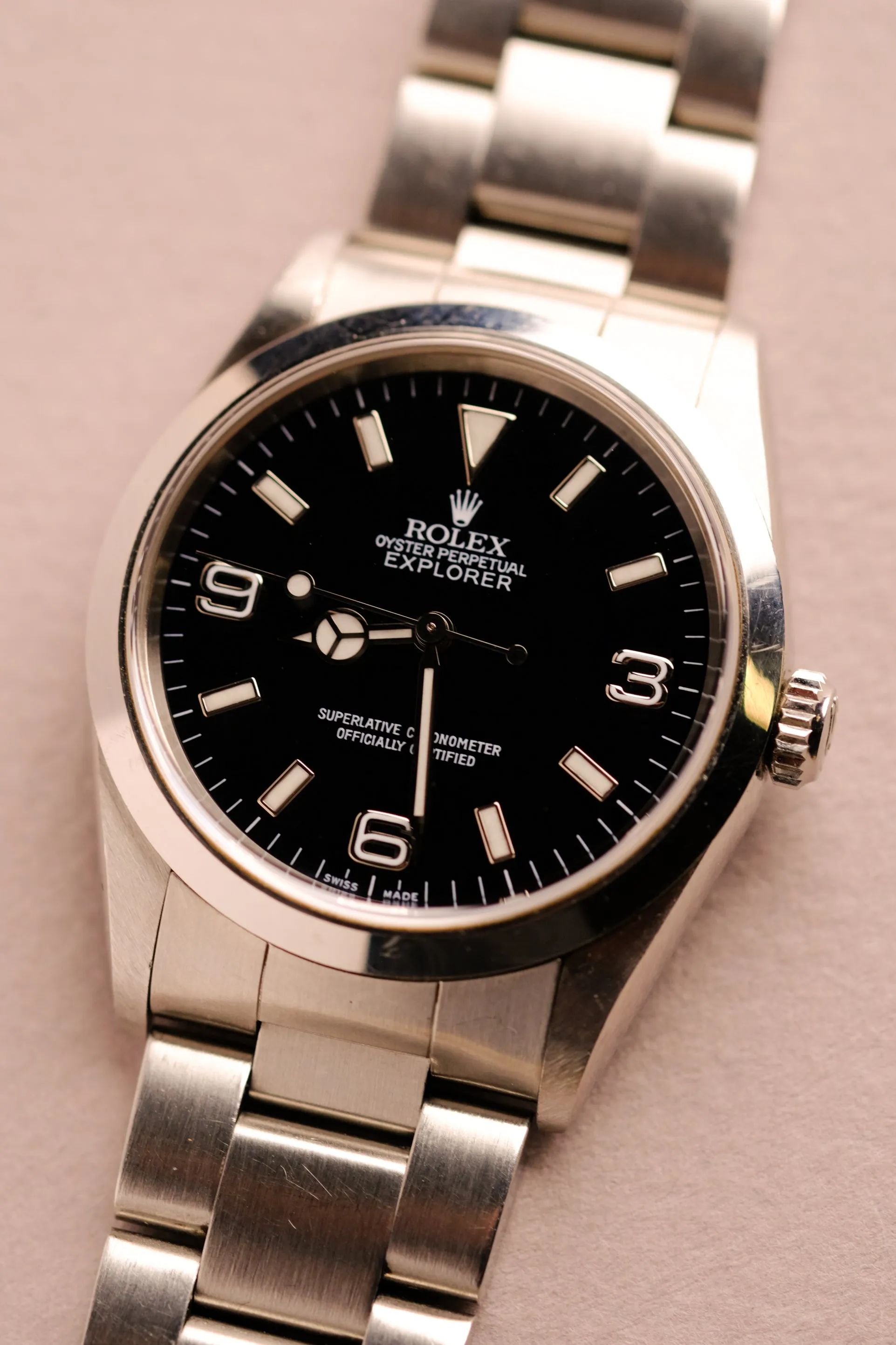 Rolex Explorer i 14270 Unpolished w/Papers - 1999