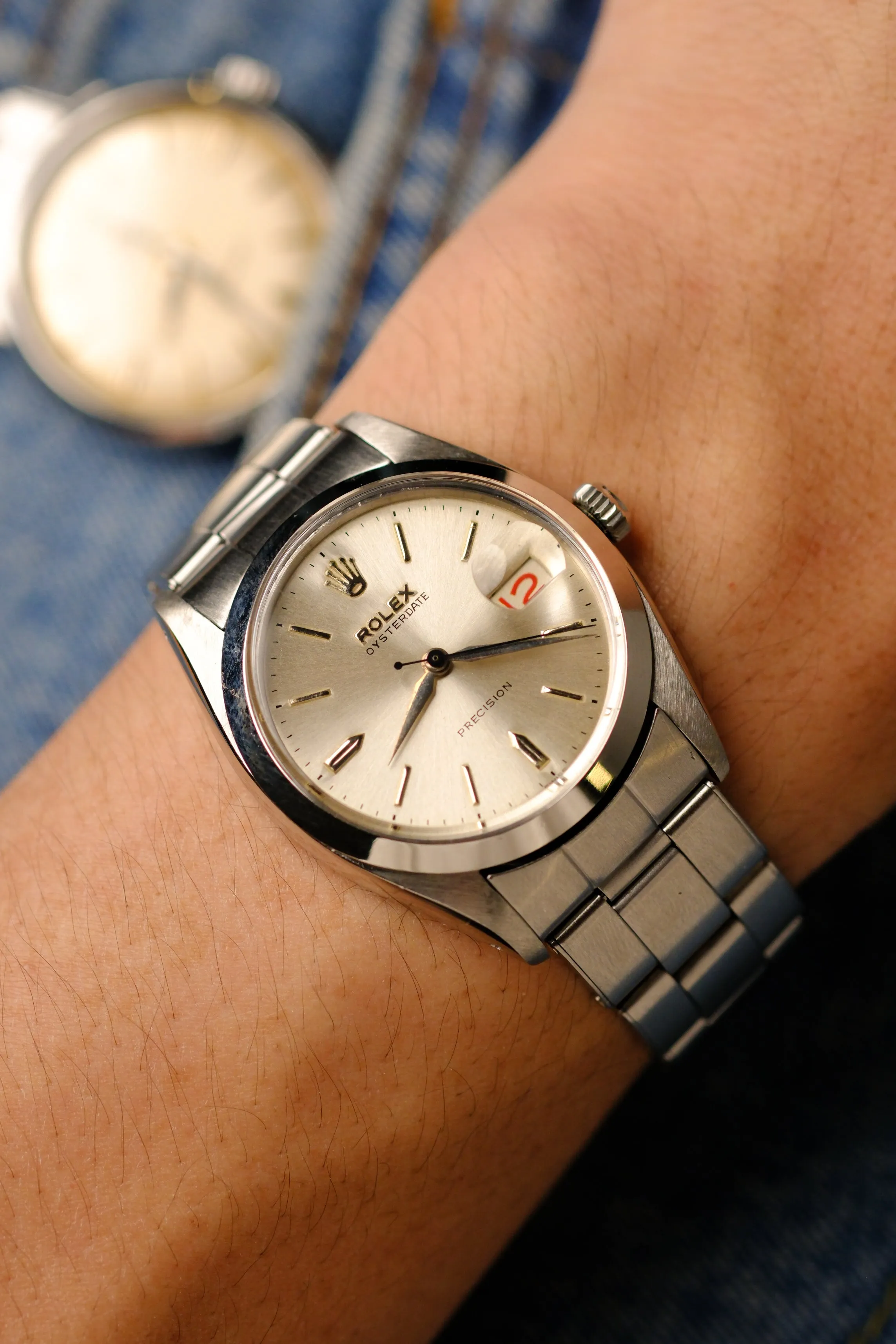 Rolex Oyster Date Precision 6494 w/Roulette Date Wheel - 1959
