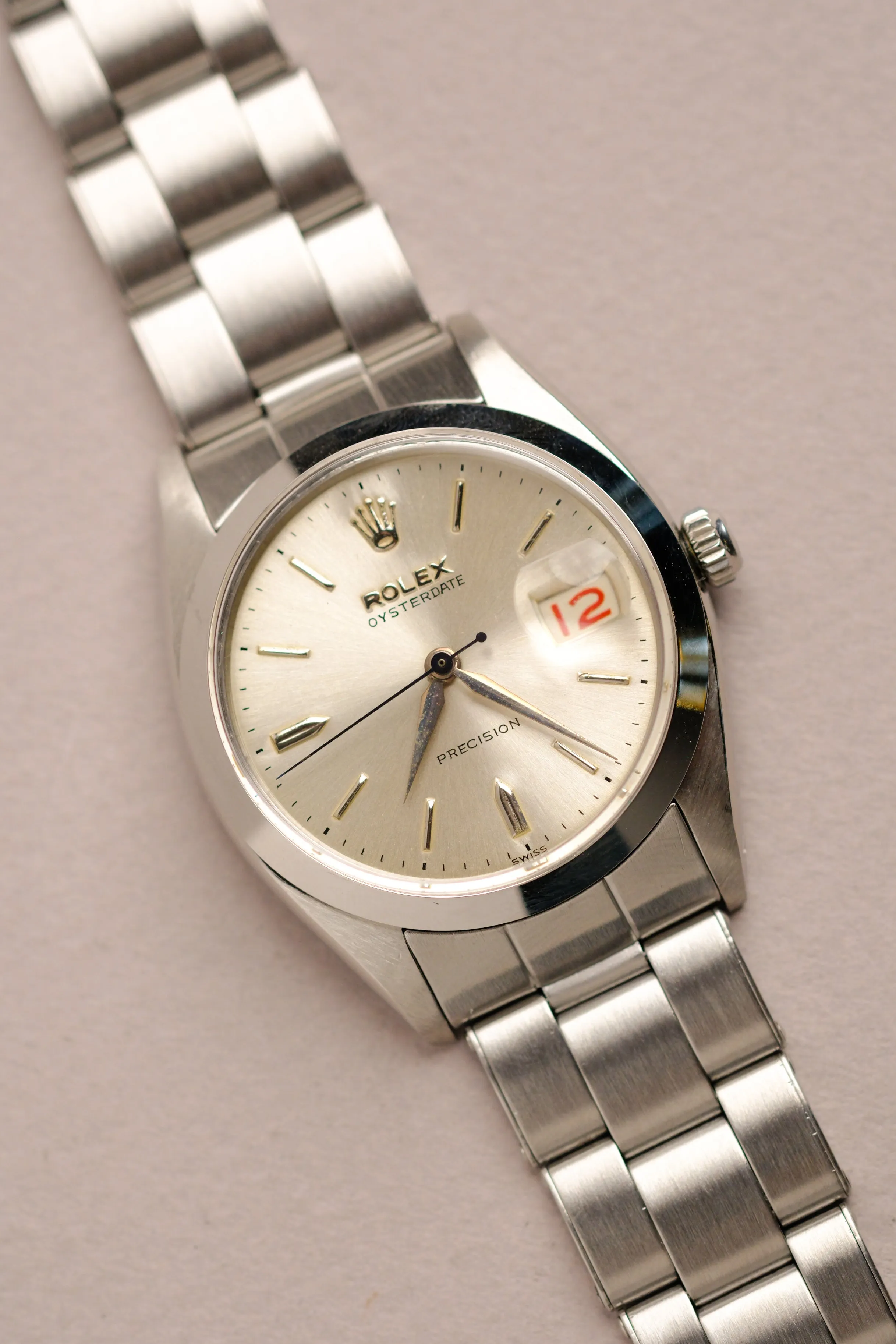 Rolex Oyster Date Precision 6494 w/Roulette Date Wheel - 1959
