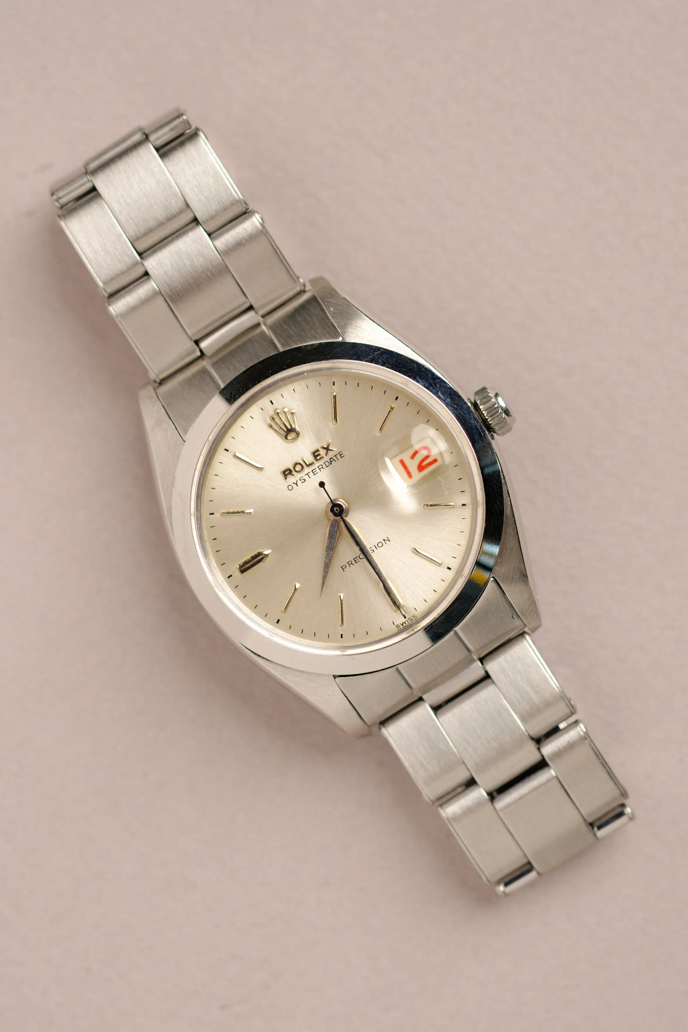 Rolex Oyster Date Precision 6494 w/Roulette Date Wheel - 1959